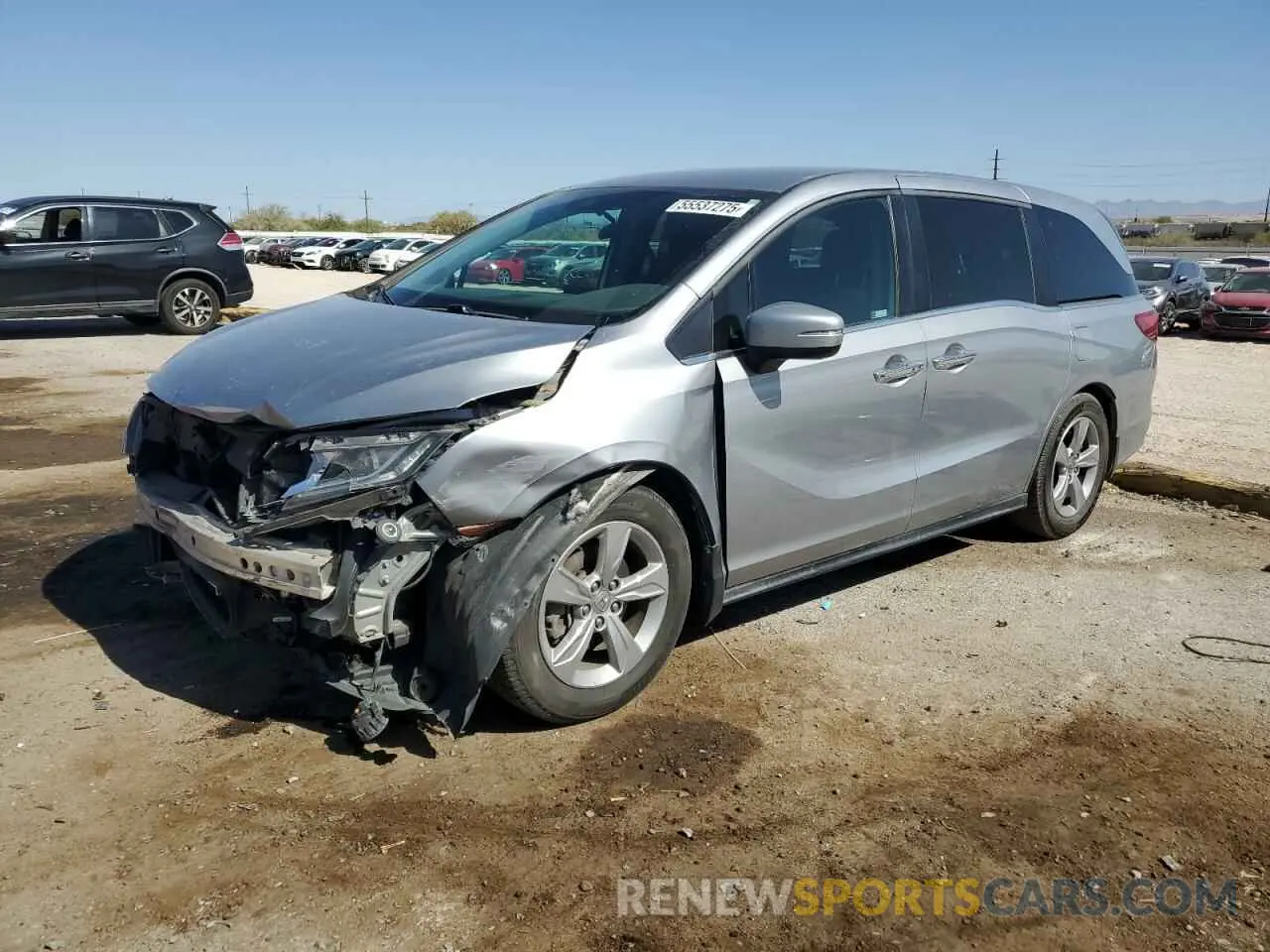 1 Photograph of a damaged car 5FNRL6H56KB053887 HONDA All Models 2019