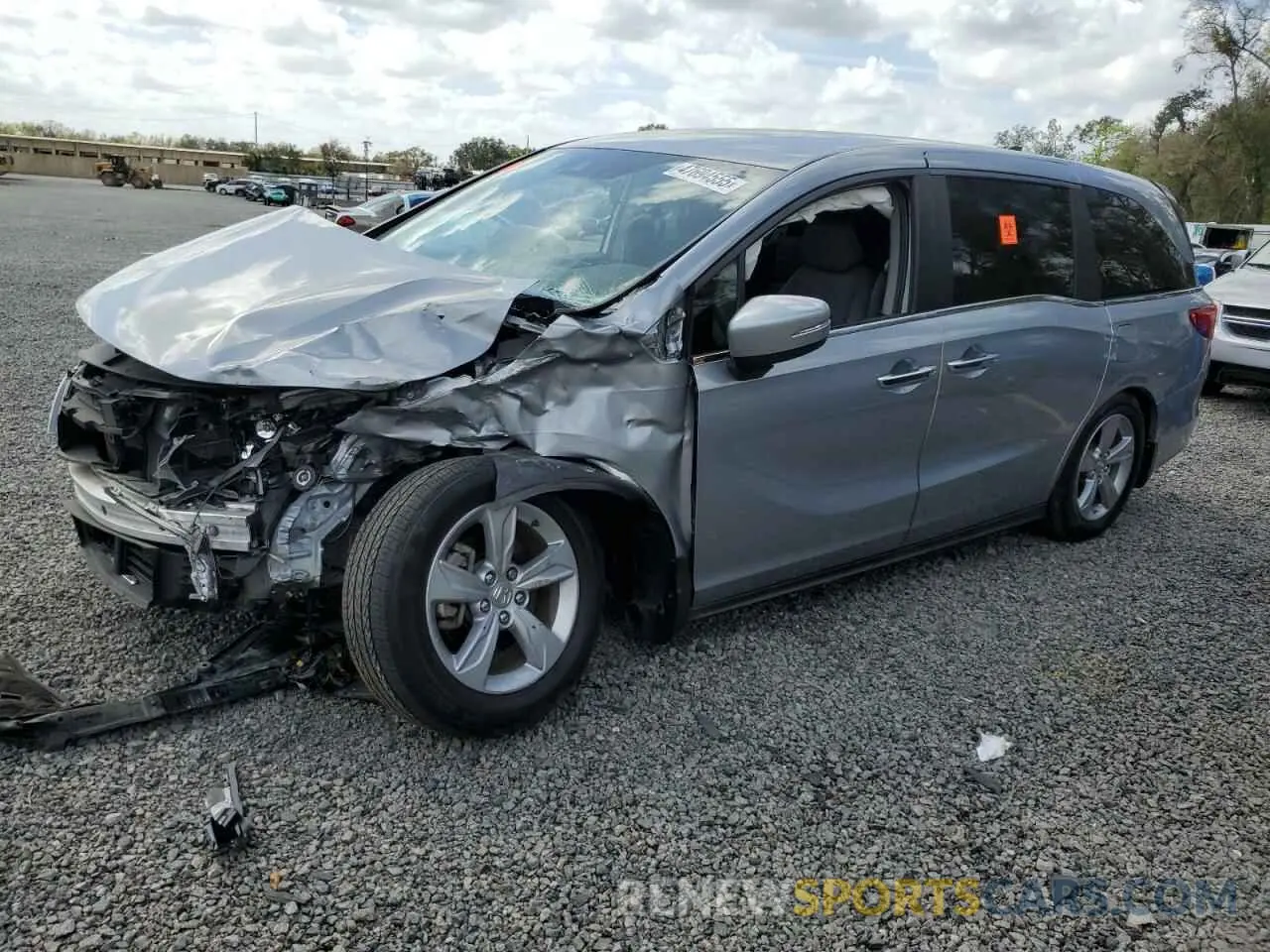 1 Photograph of a damaged car 5FNRL6H59KB101009 HONDA All Models 2019