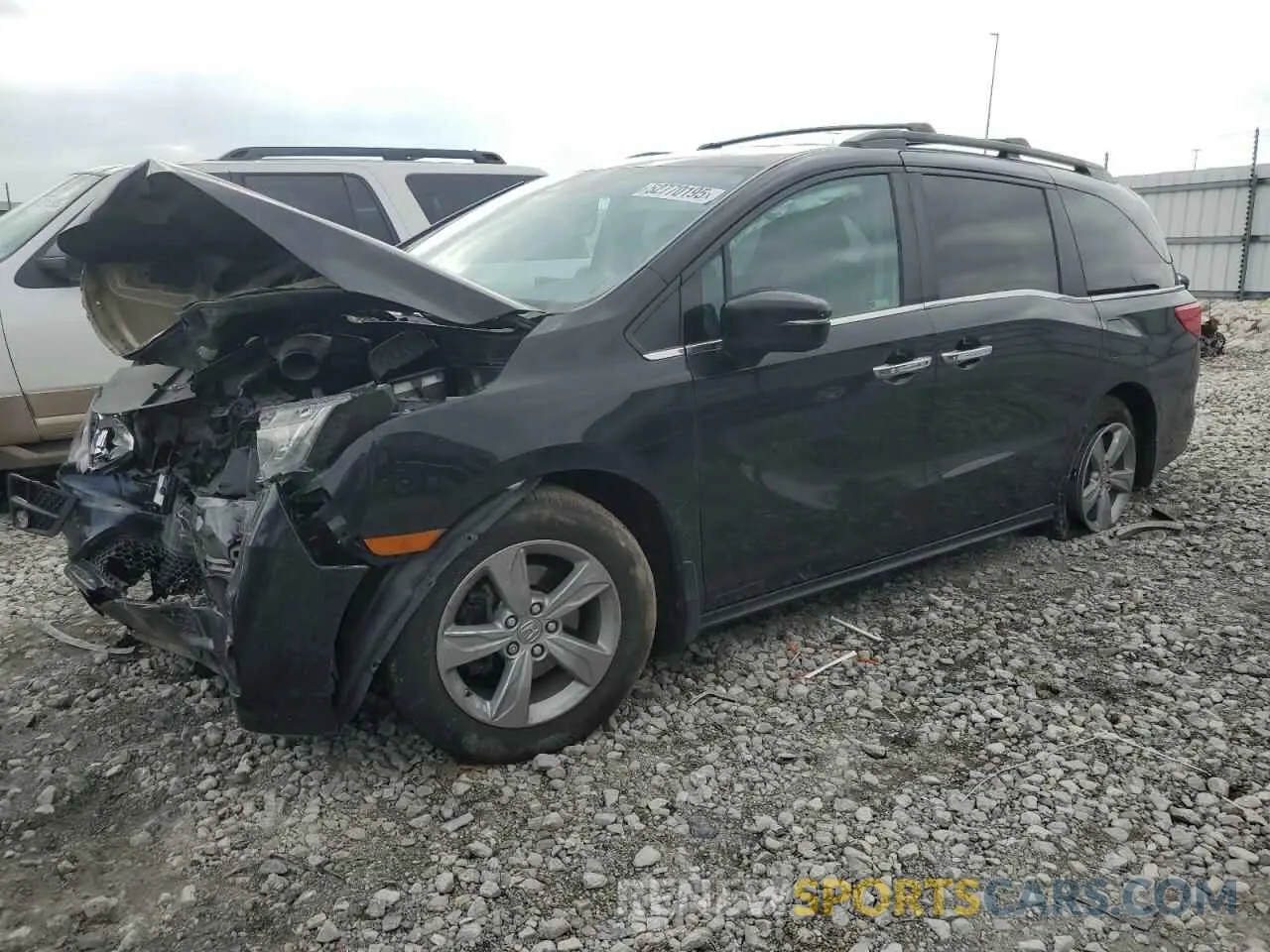 1 Photograph of a damaged car 5FNRL6H70KB132716 HONDA All Models 2019