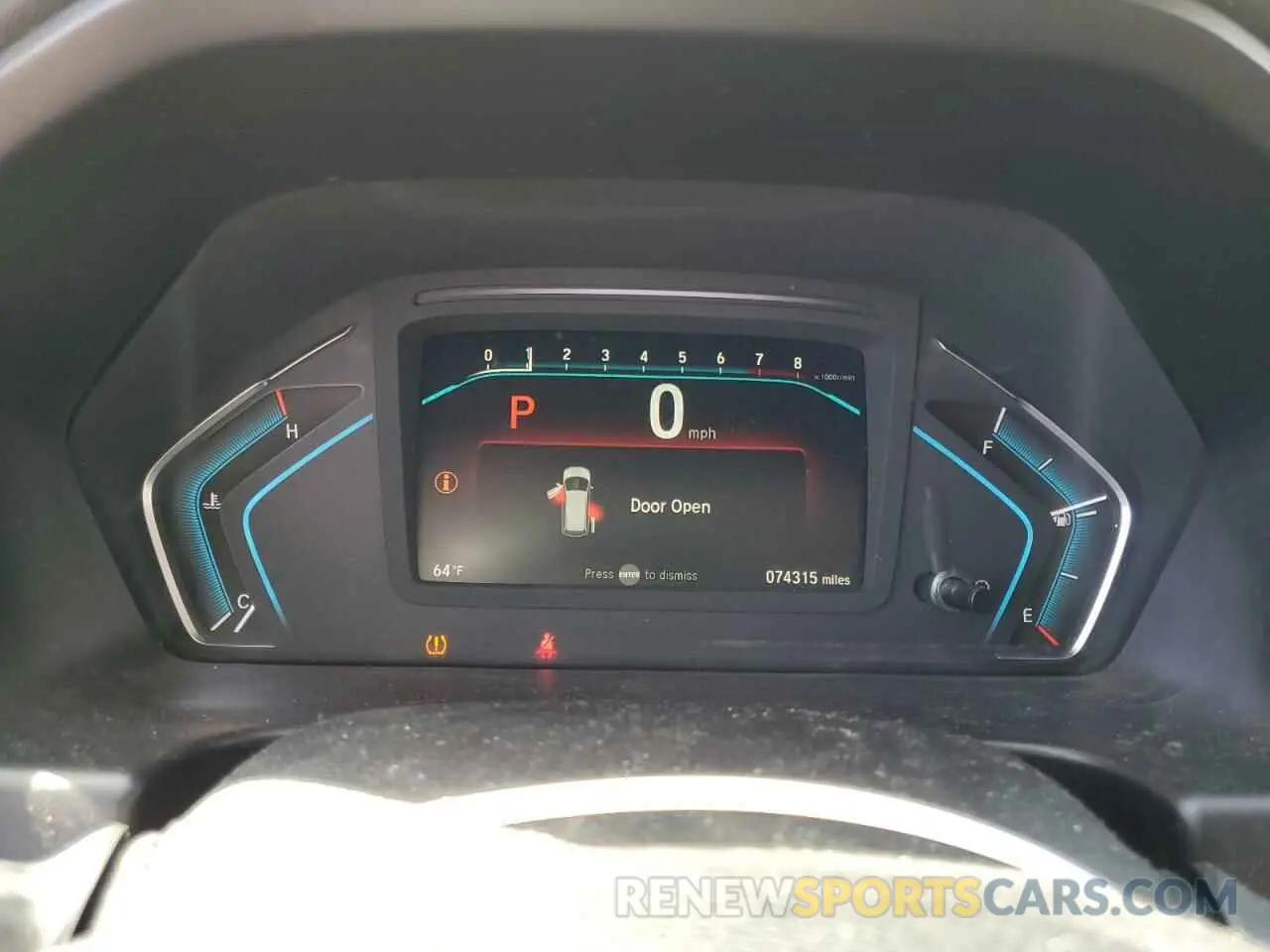9 Photograph of a damaged car 5FNRL6H71KB066628 HONDA All Models 2019