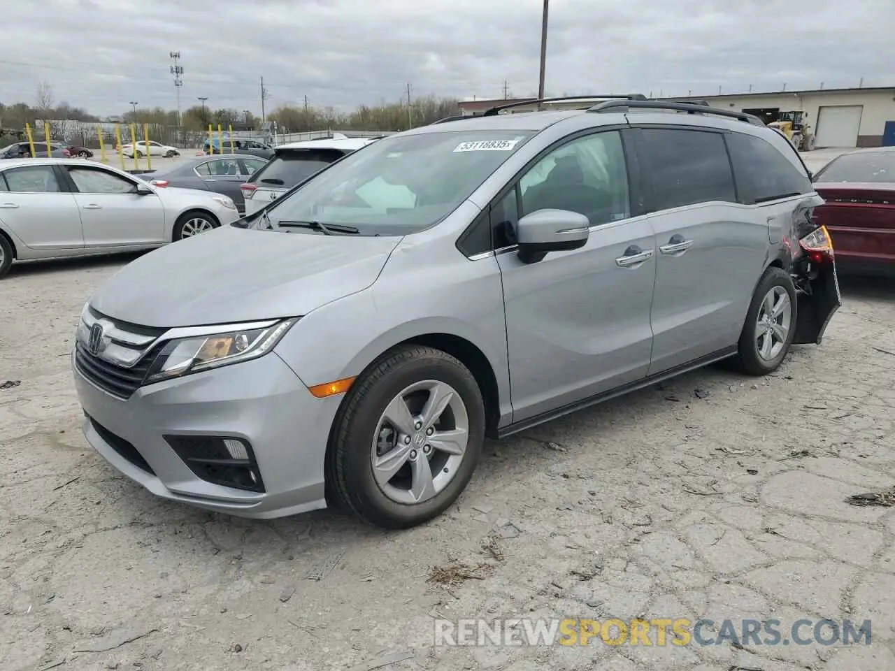 1 Photograph of a damaged car 5FNRL6H73KB121127 HONDA All Models 2019