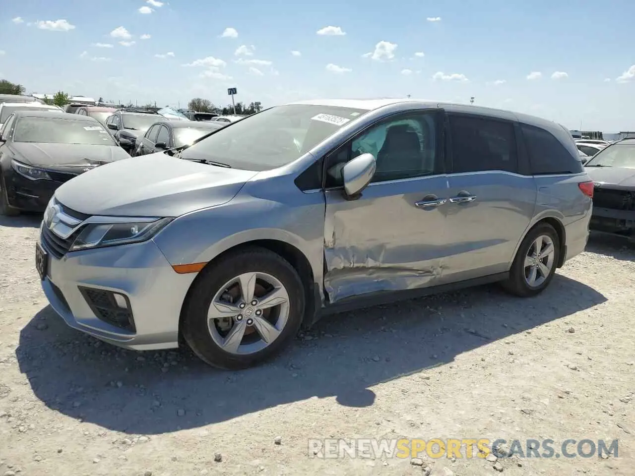 1 Photograph of a damaged car 5FNRL6H73KB129020 HONDA All Models 2019