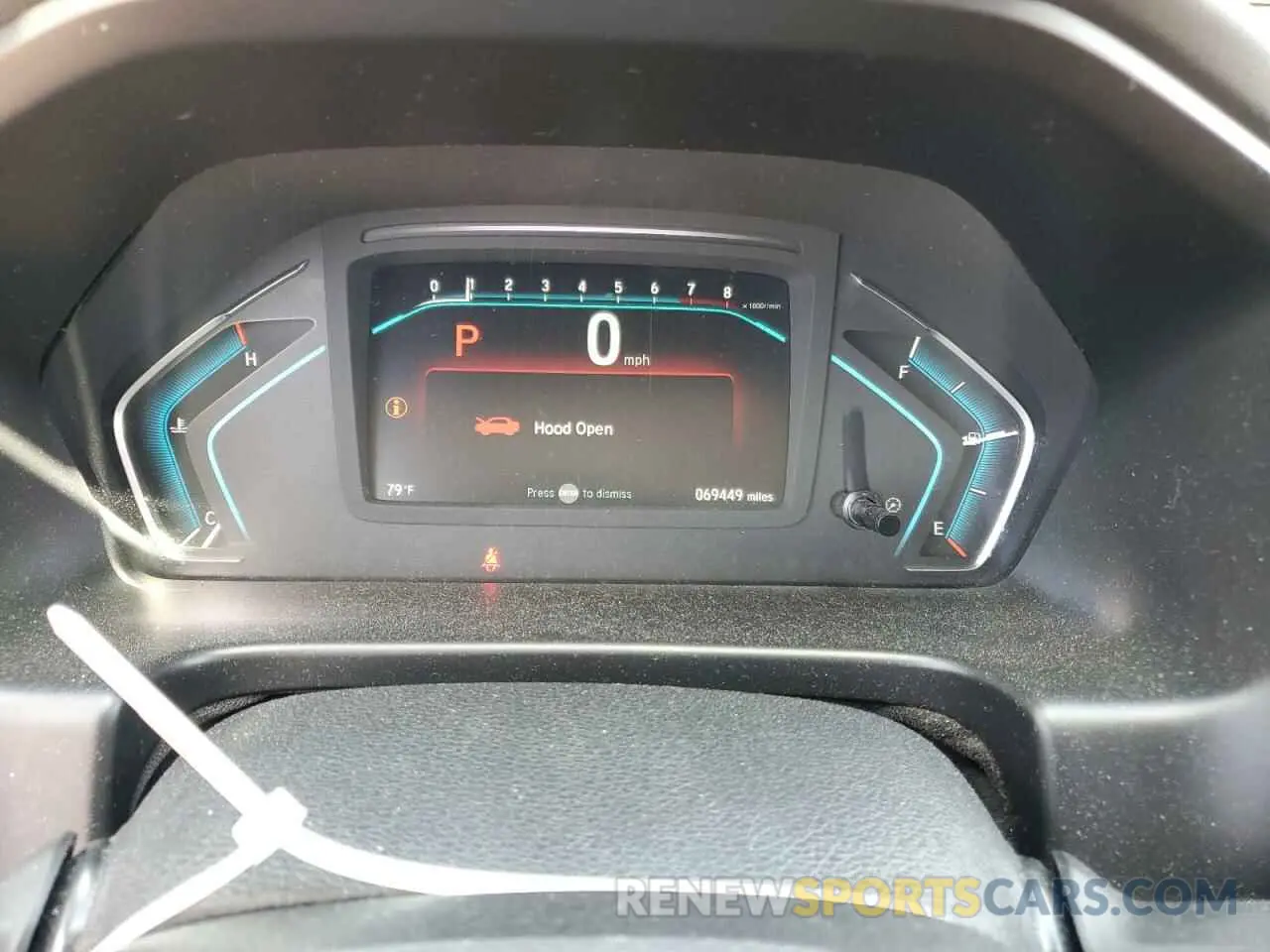 9 Photograph of a damaged car 5FNRL6H74KB030545 HONDA All Models 2019