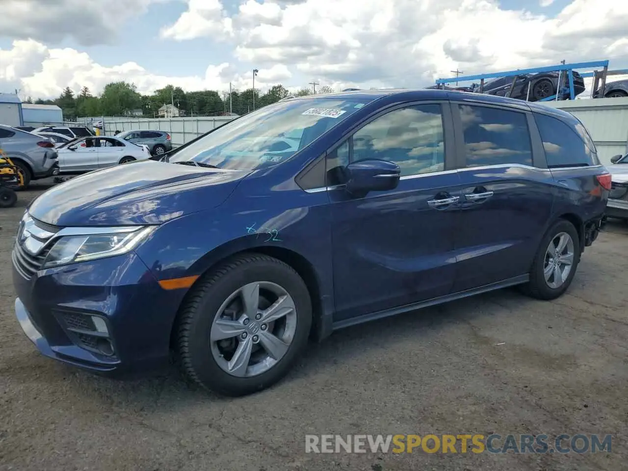 1 Photograph of a damaged car 5FNRL6H74KB077977 HONDA All Models 2019