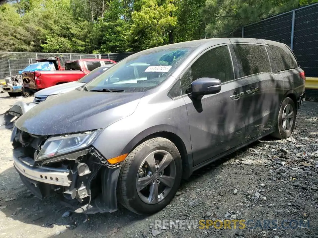 1 Photograph of a damaged car 5FNRL6H74KB079468 HONDA All Models 2019