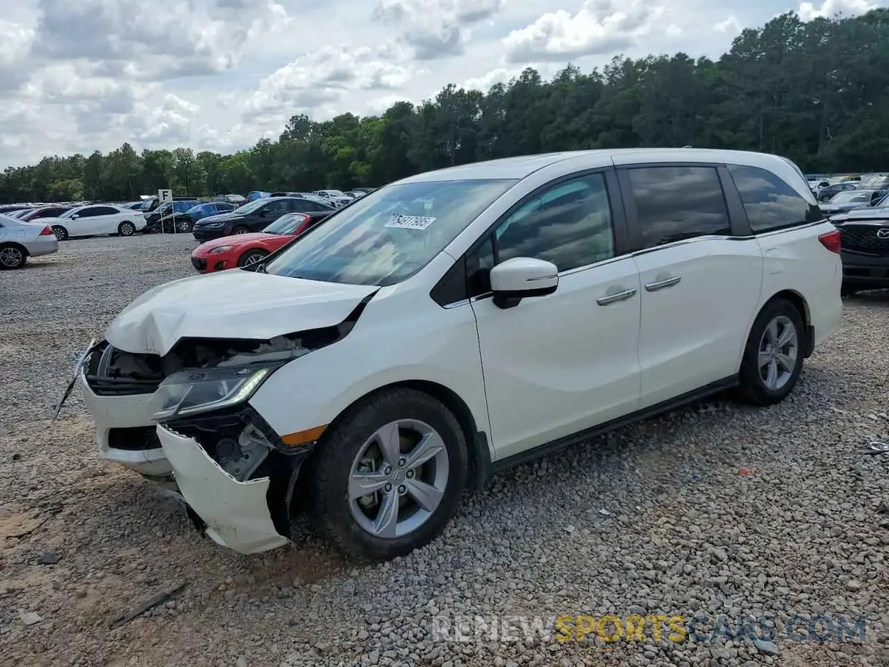 1 Photograph of a damaged car 5FNRL6H75KB003287 HONDA All Models 2019