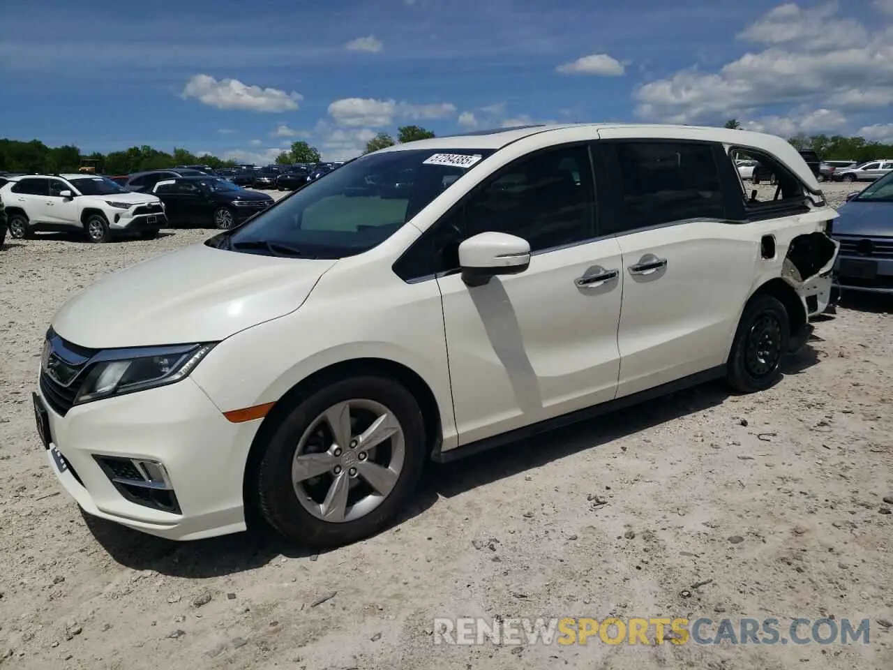 1 Photograph of a damaged car 5FNRL6H75KB102370 HONDA All Models 2019