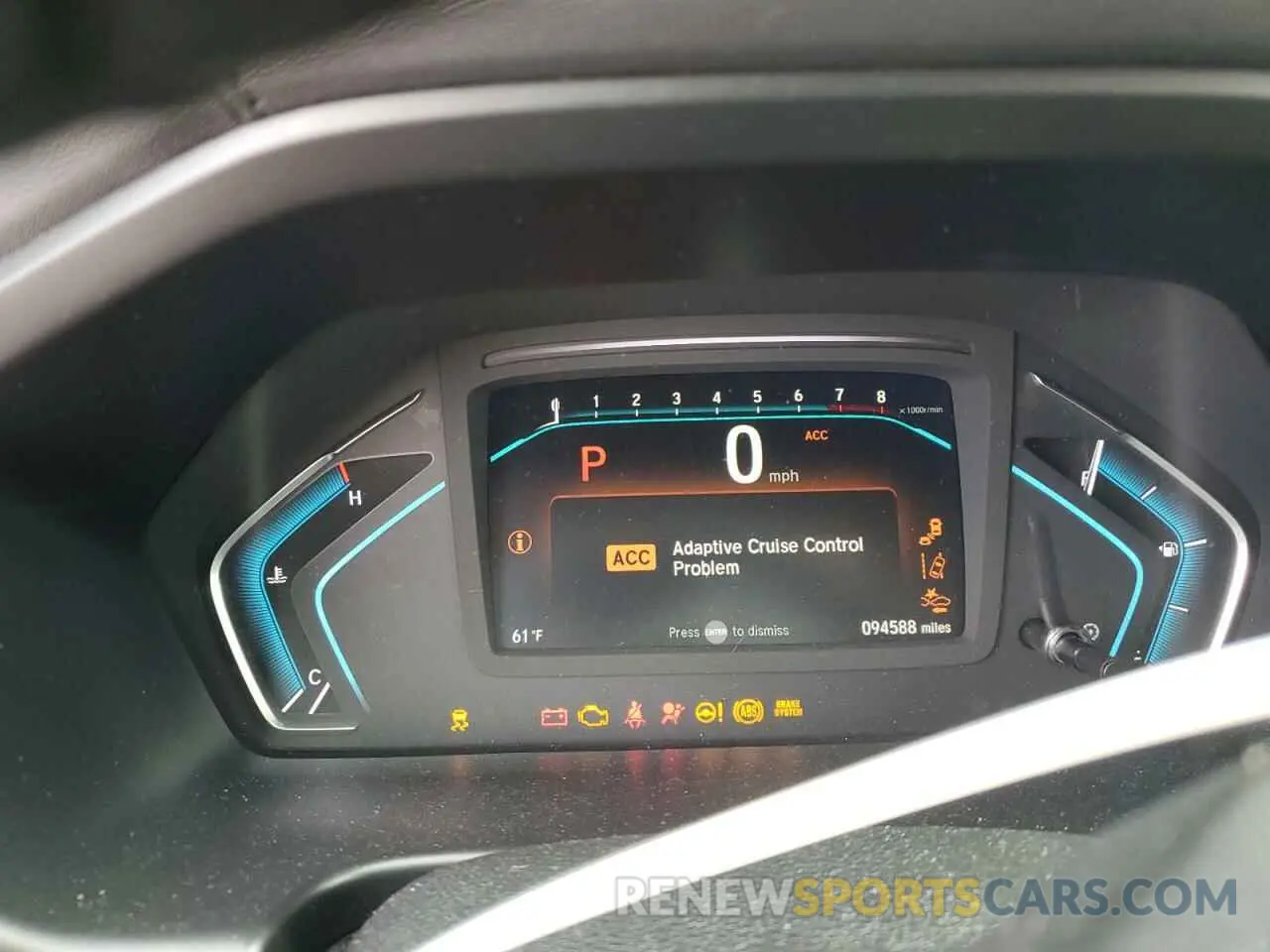 9 Photograph of a damaged car 5FNRL6H76KB020972 HONDA All Models 2019