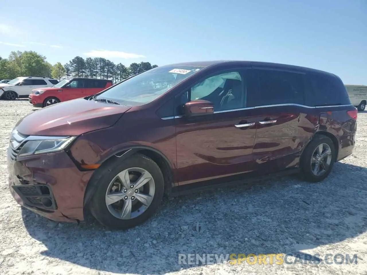 1 Photograph of a damaged car 5FNRL6H76KB036217 HONDA All Models 2019