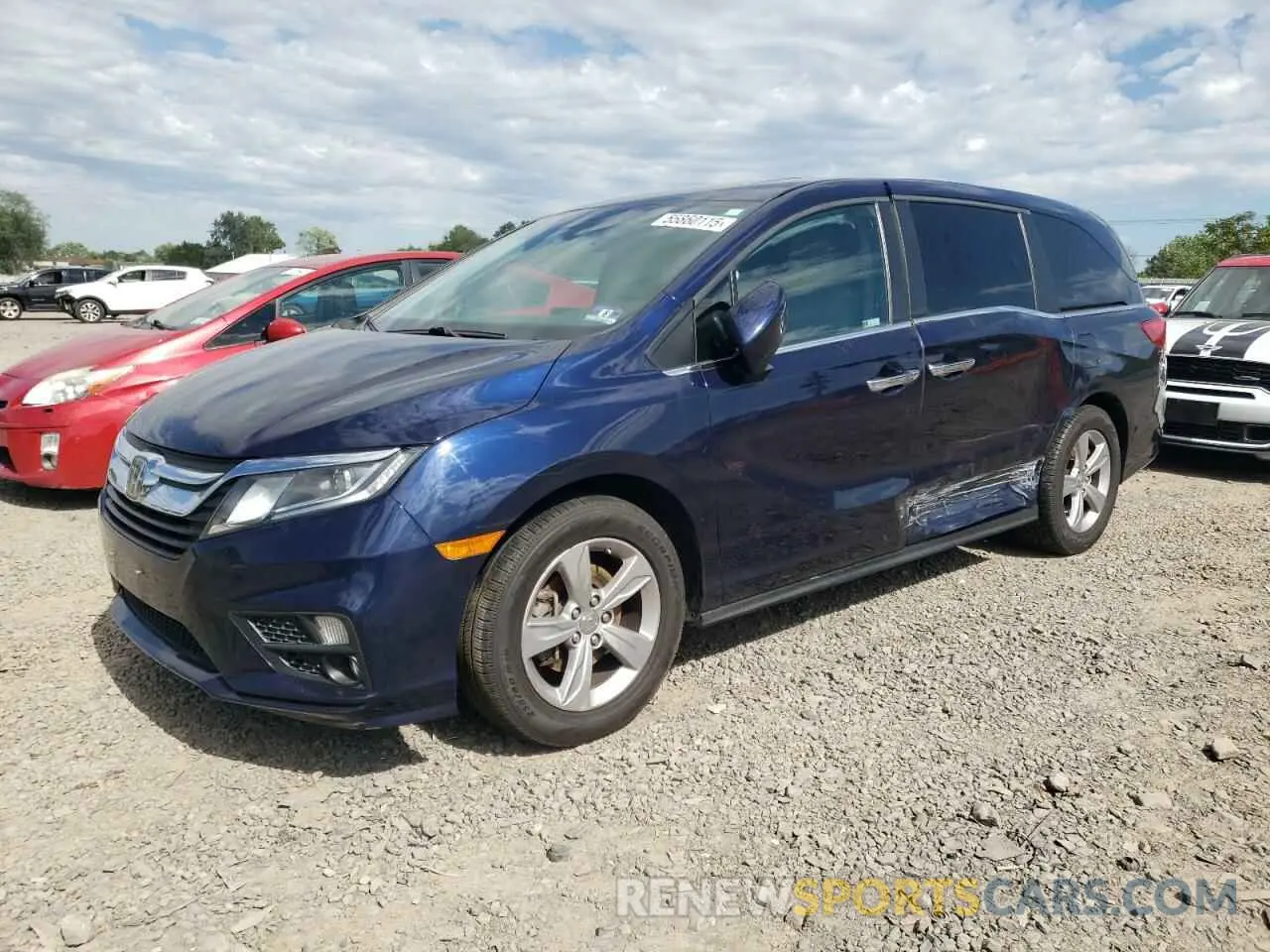 1 Photograph of a damaged car 5FNRL6H76KB044267 HONDA All Models 2019