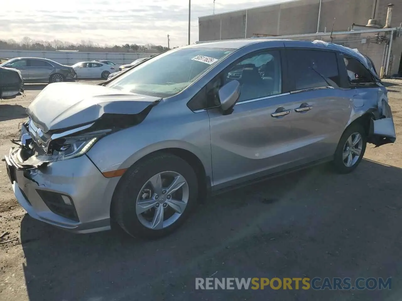 1 Photograph of a damaged car 5FNRL6H77KB043158 HONDA All Models 2019