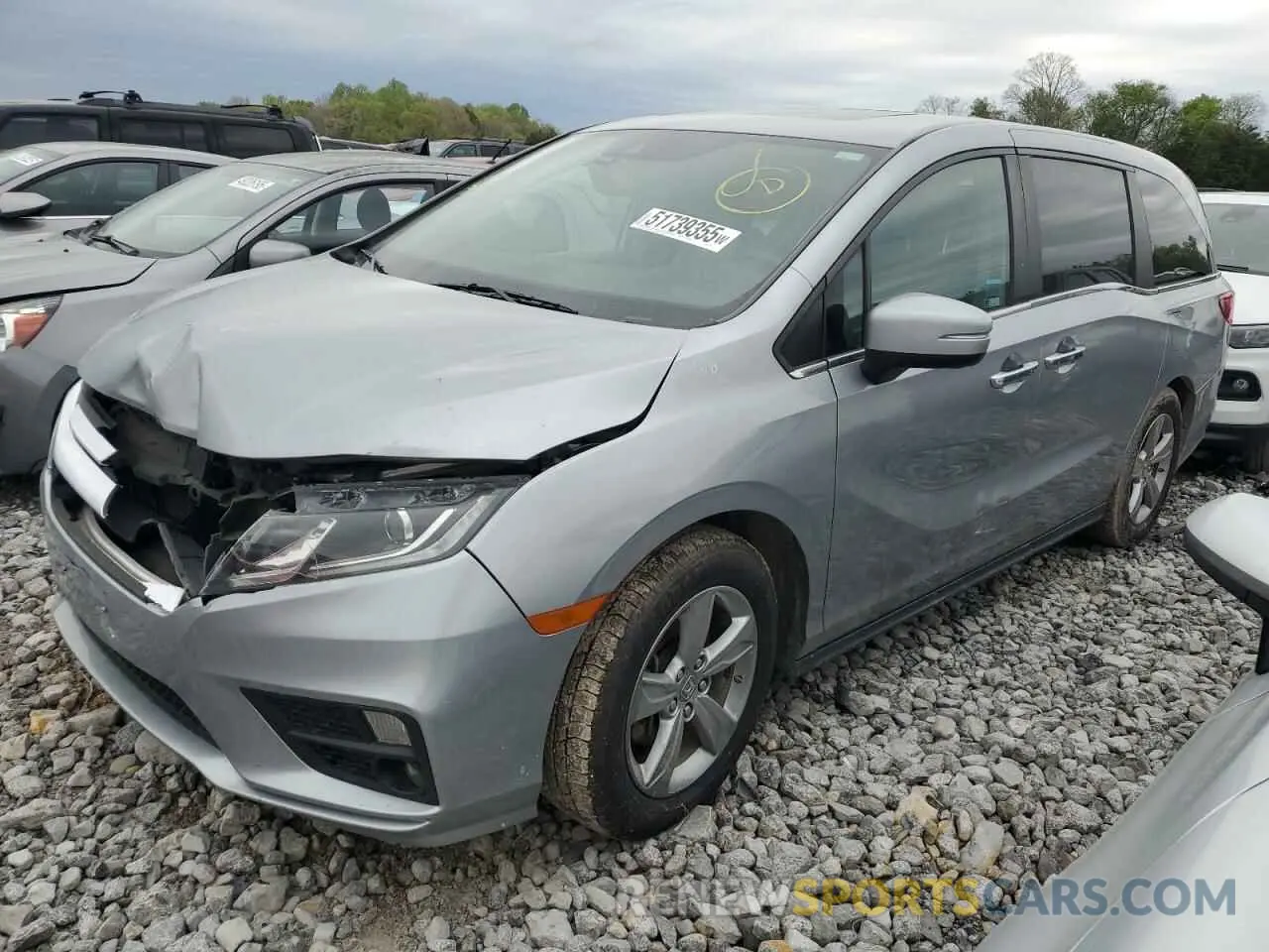 1 Photograph of a damaged car 5FNRL6H77KB071820 HONDA All Models 2019