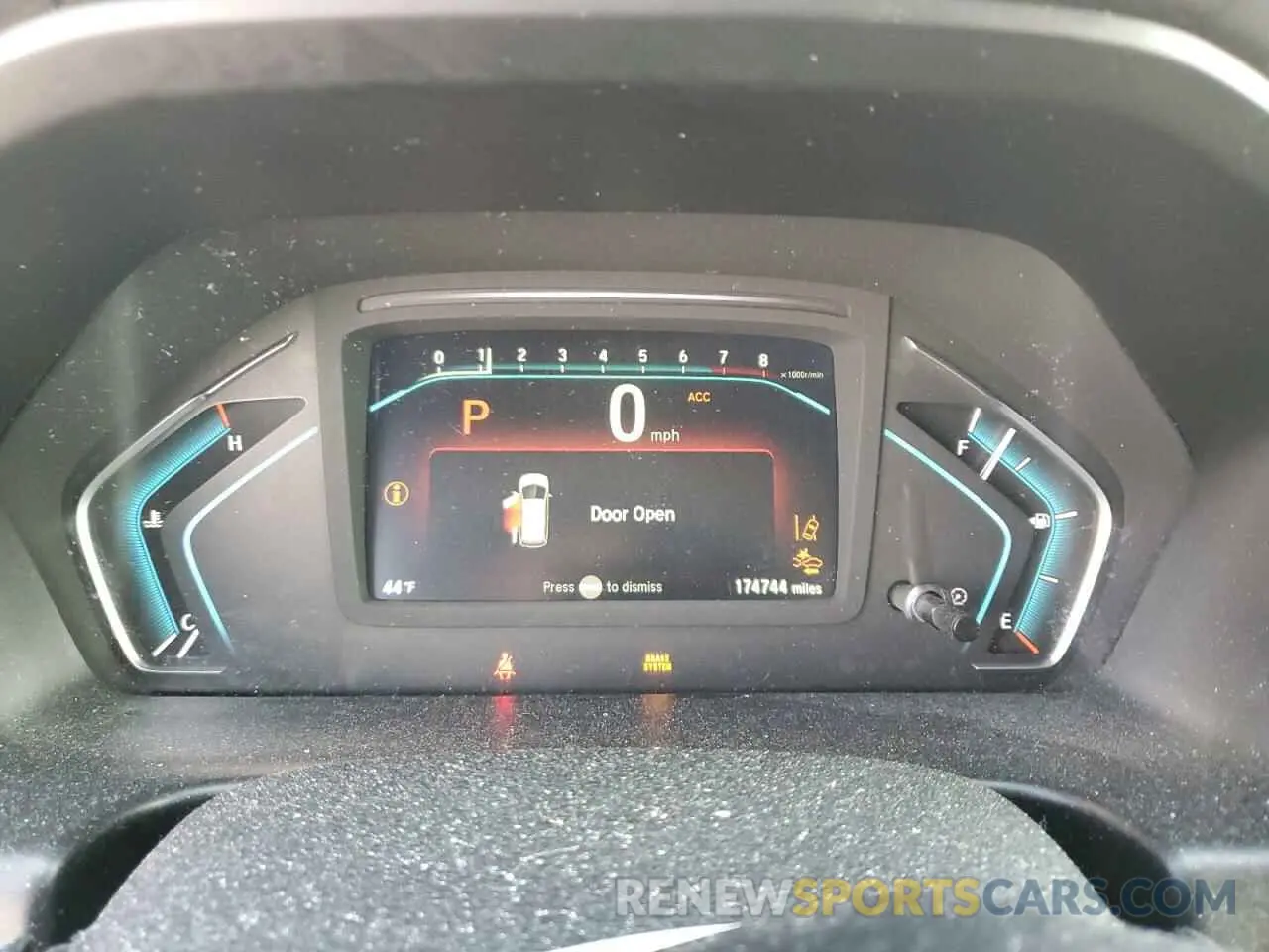 9 Photograph of a damaged car 5FNRL6H77KB071820 HONDA All Models 2019
