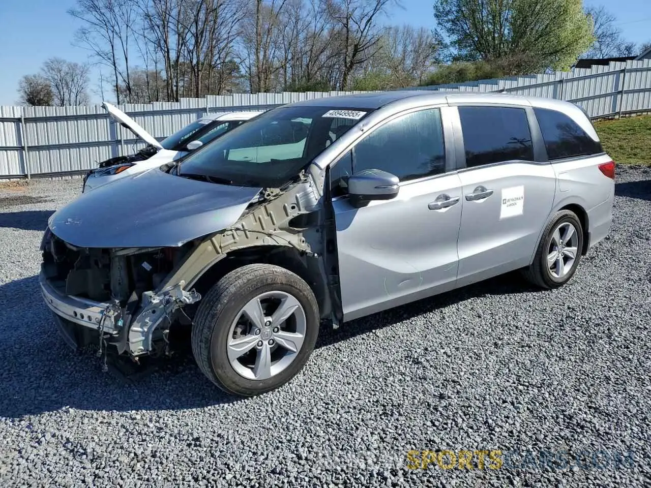 1 Photograph of a damaged car 5FNRL6H77KB118277 HONDA All Models 2019