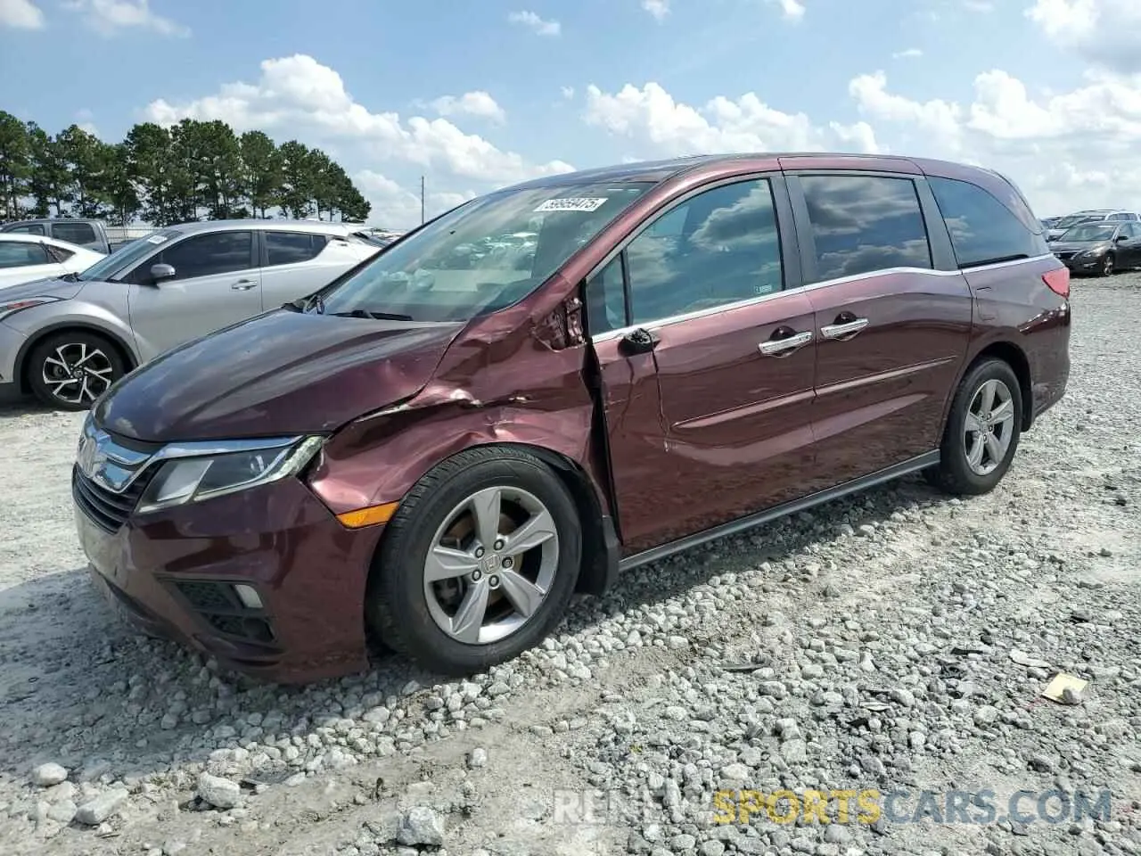 1 Photograph of a damaged car 5FNRL6H7XKB062710 HONDA All Models 2019