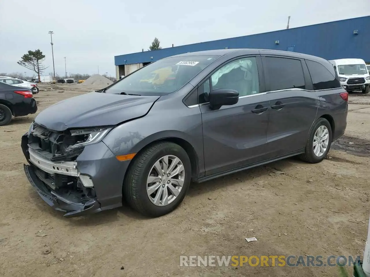 1 Photograph of a damaged car 5FNRL6H28LB017349 HONDA All Models 2020