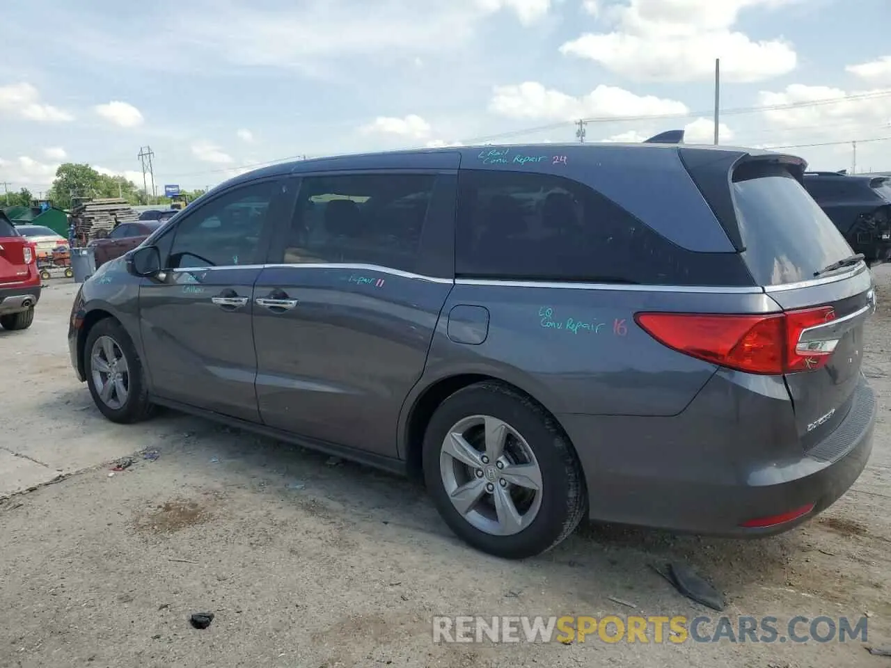 2 Photograph of a damaged car 5FNRL6H7XLB003593 HONDA All Models 2020