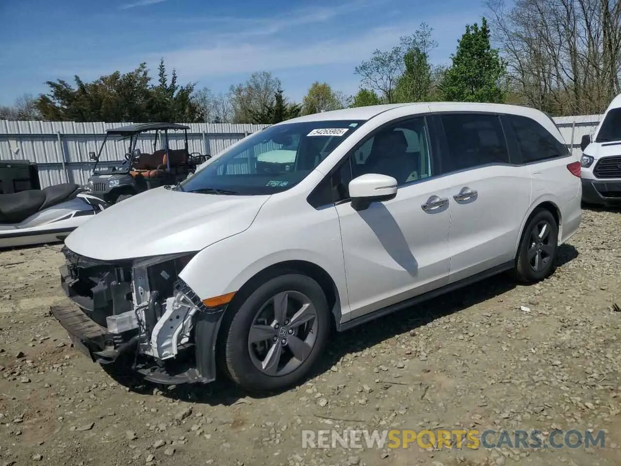 1 Photograph of a damaged car 5FNRL6H58MB044532 HONDA All Models 2021