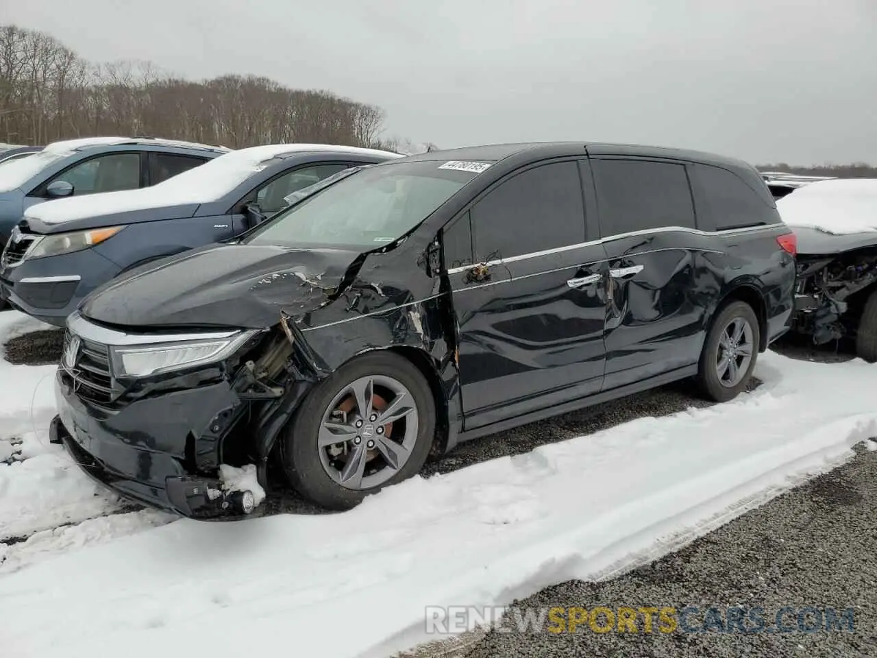 1 Photograph of a damaged car 5FNRL6H59MB004265 HONDA All Models 2021