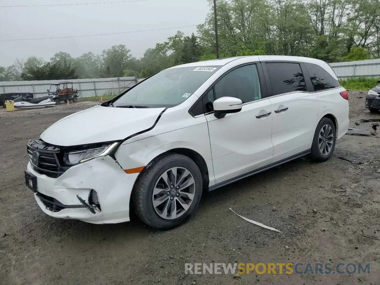 1 Photograph of a damaged car 5FNRL6H70MB007251 HONDA All Models 2021