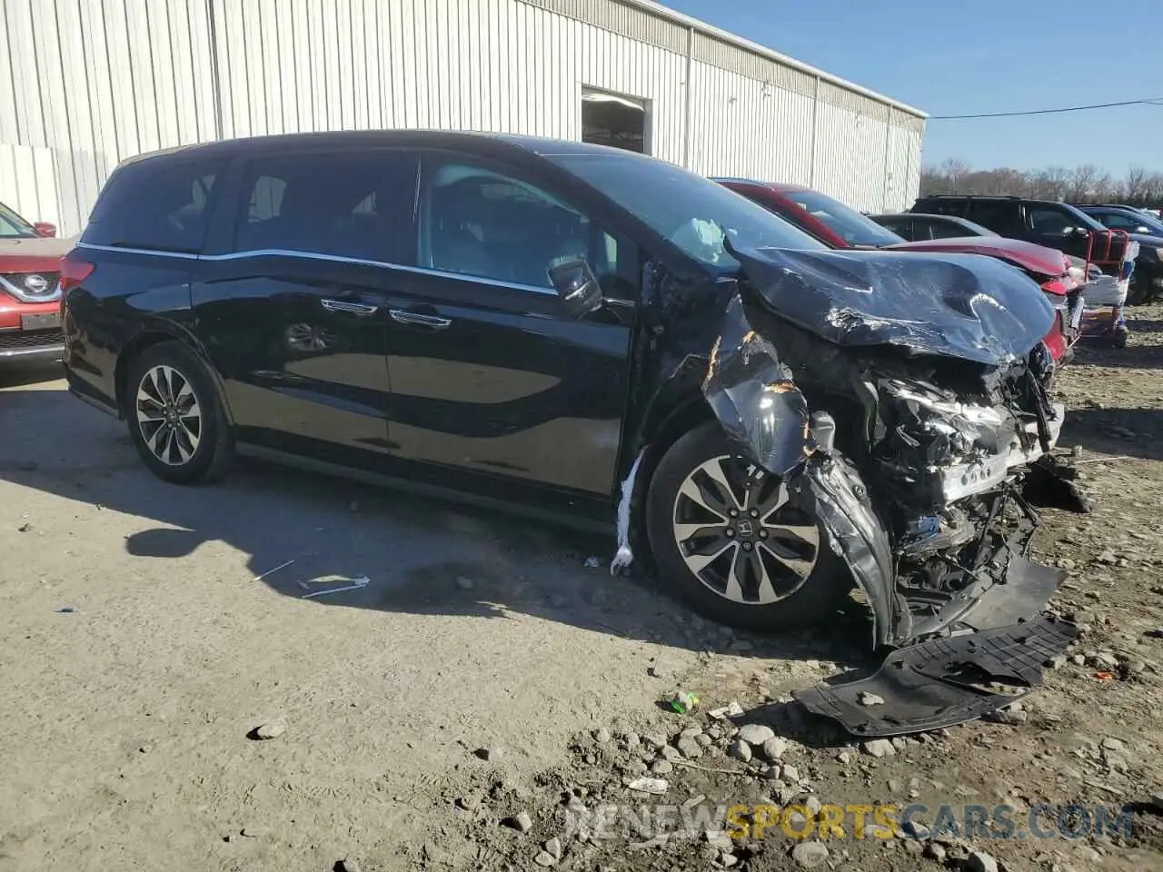 4 Photograph of a damaged car 5FNRL6H78MB021365 HONDA All Models 2021