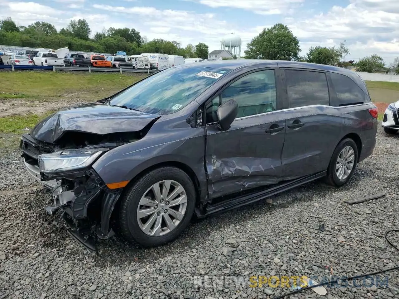 1 Photograph of a damaged car 5FNRL6H25NB003041 HONDA All Models 2022