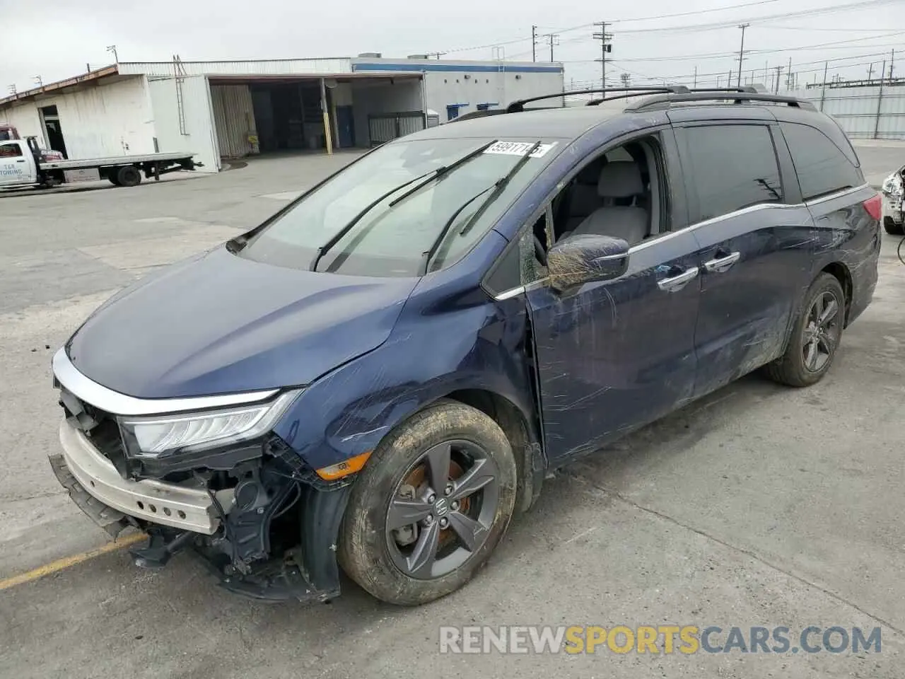 1 Photograph of a damaged car 5FNRL6H50NB052352 HONDA All Models 2022