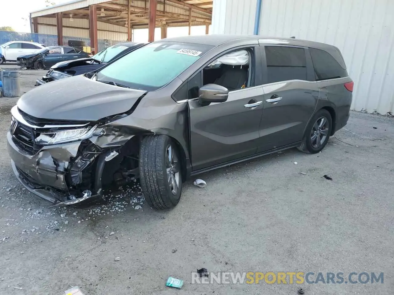 1 Photograph of a damaged car 5FNRL6H52NB000303 HONDA All Models 2022