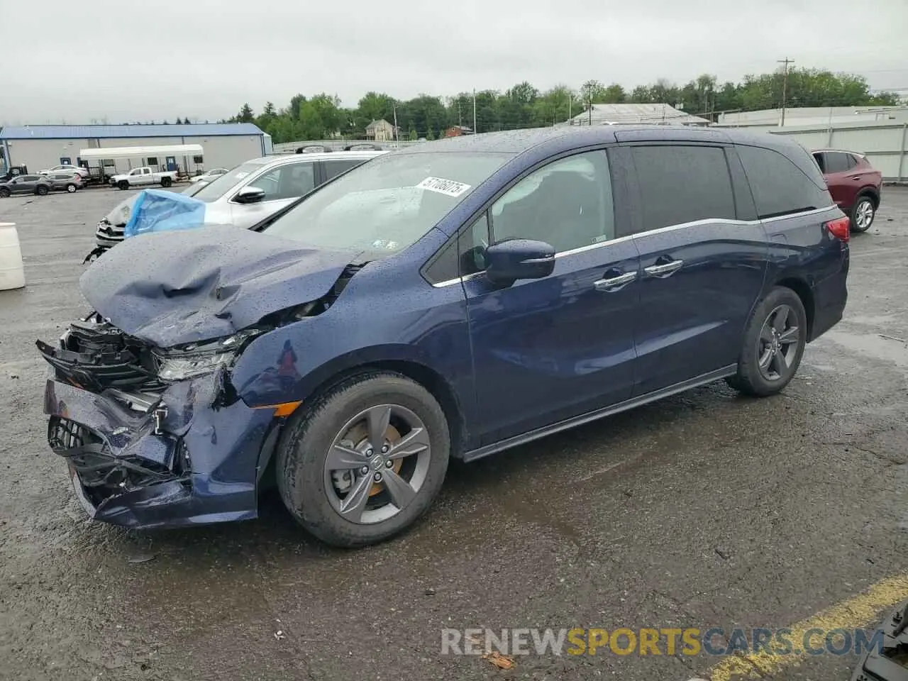 1 Photograph of a damaged car 5FNRL6H55NB020366 HONDA All Models 2022
