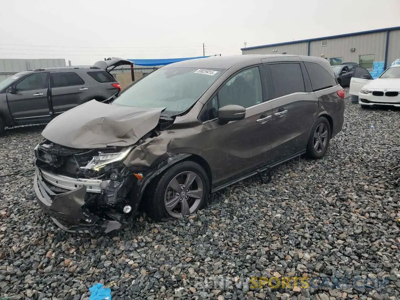 1 Photograph of a damaged car 5FNRL6H59NB029961 HONDA All Models 2022