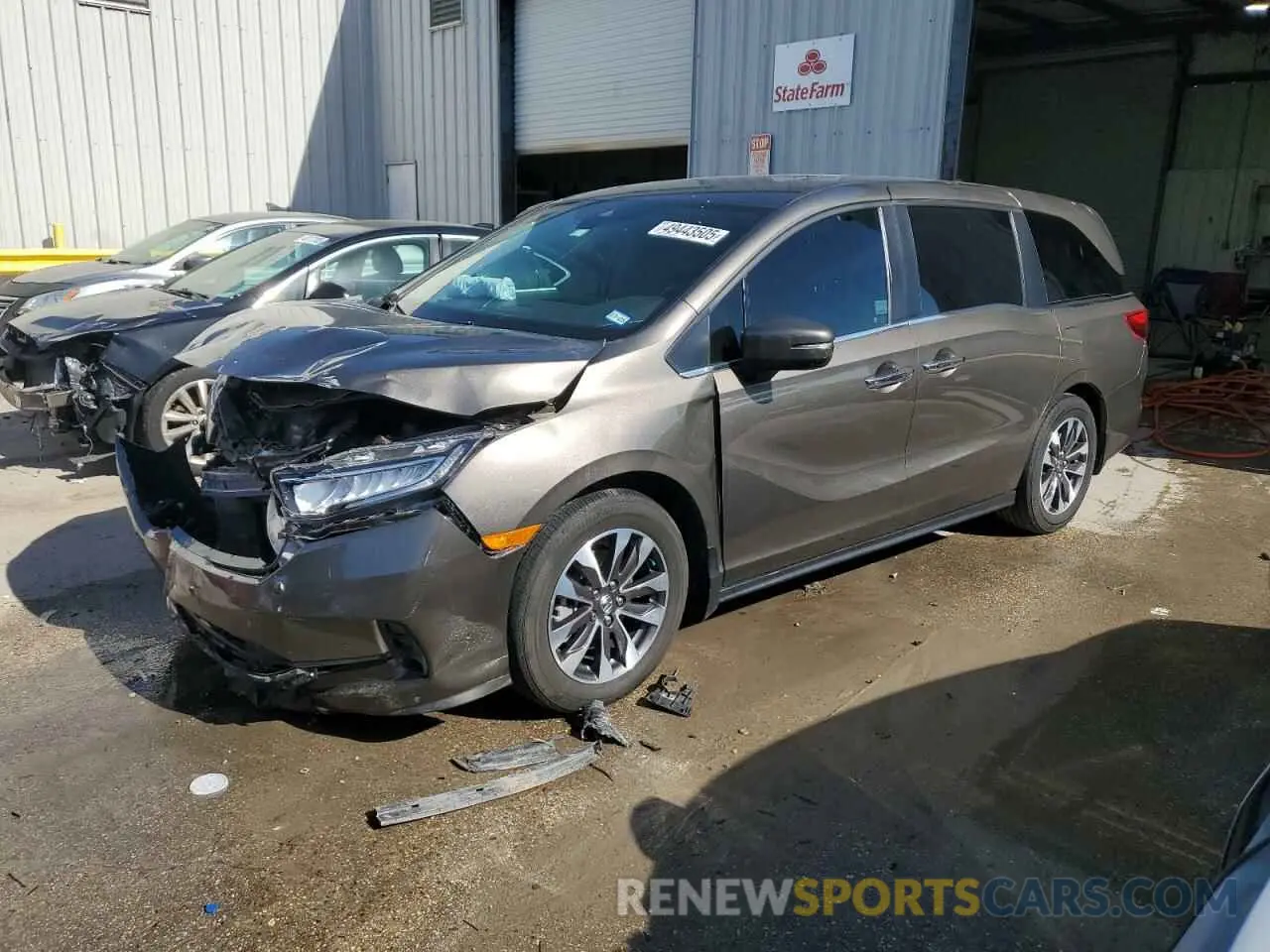 1 Photograph of a damaged car 5FNRL6H73NB065016 HONDA All Models 2022