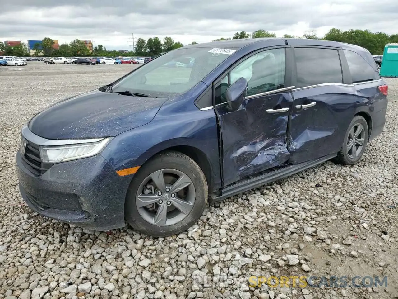 1 Photograph of a damaged car 5FNRL6H75NB034219 HONDA All Models 2022