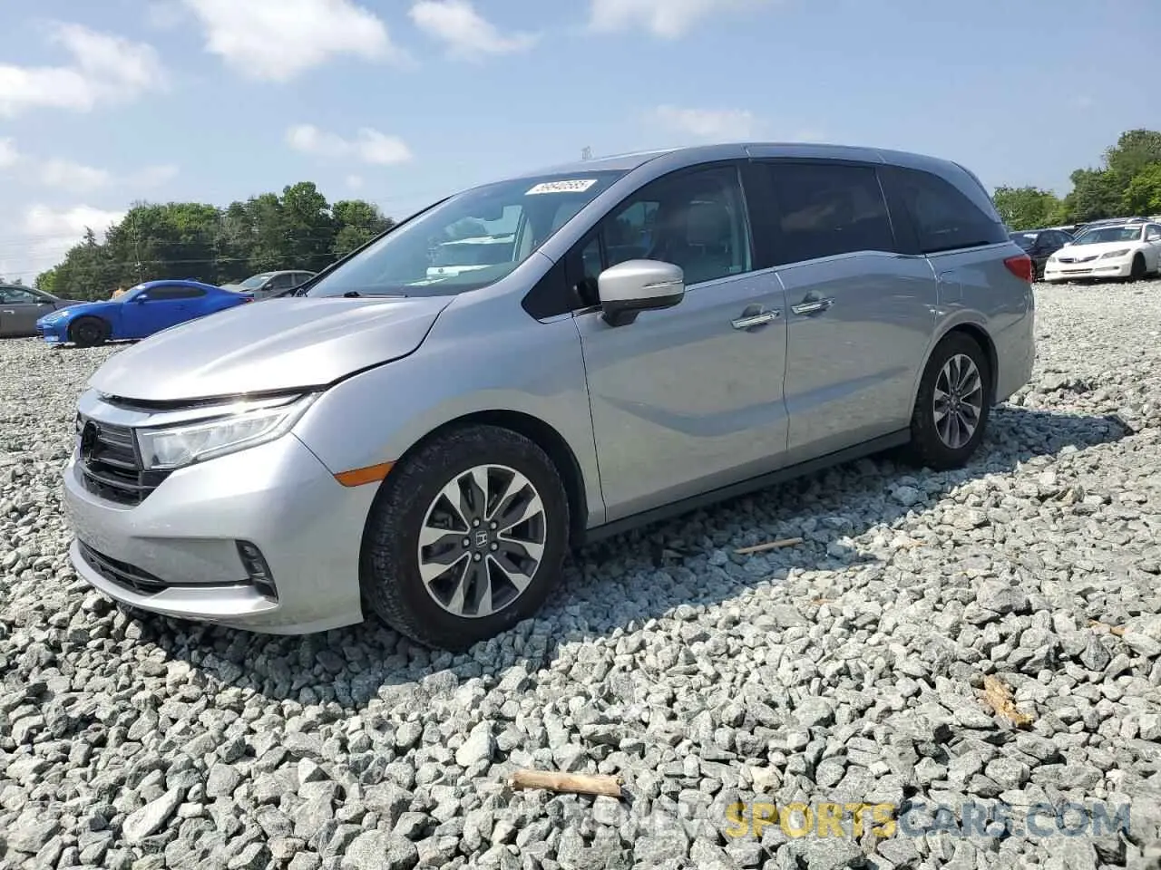 1 Photograph of a damaged car 5FNRL6H75NB041719 HONDA All Models 2022