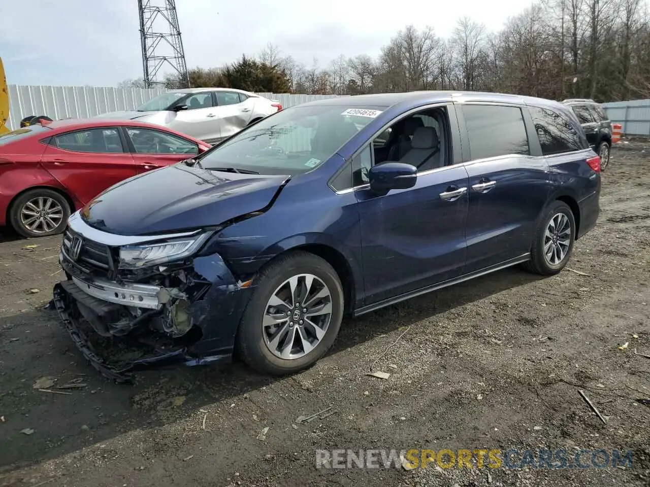 1 Photograph of a damaged car 5FNRL6H63PB071750 HONDA All Models 2023