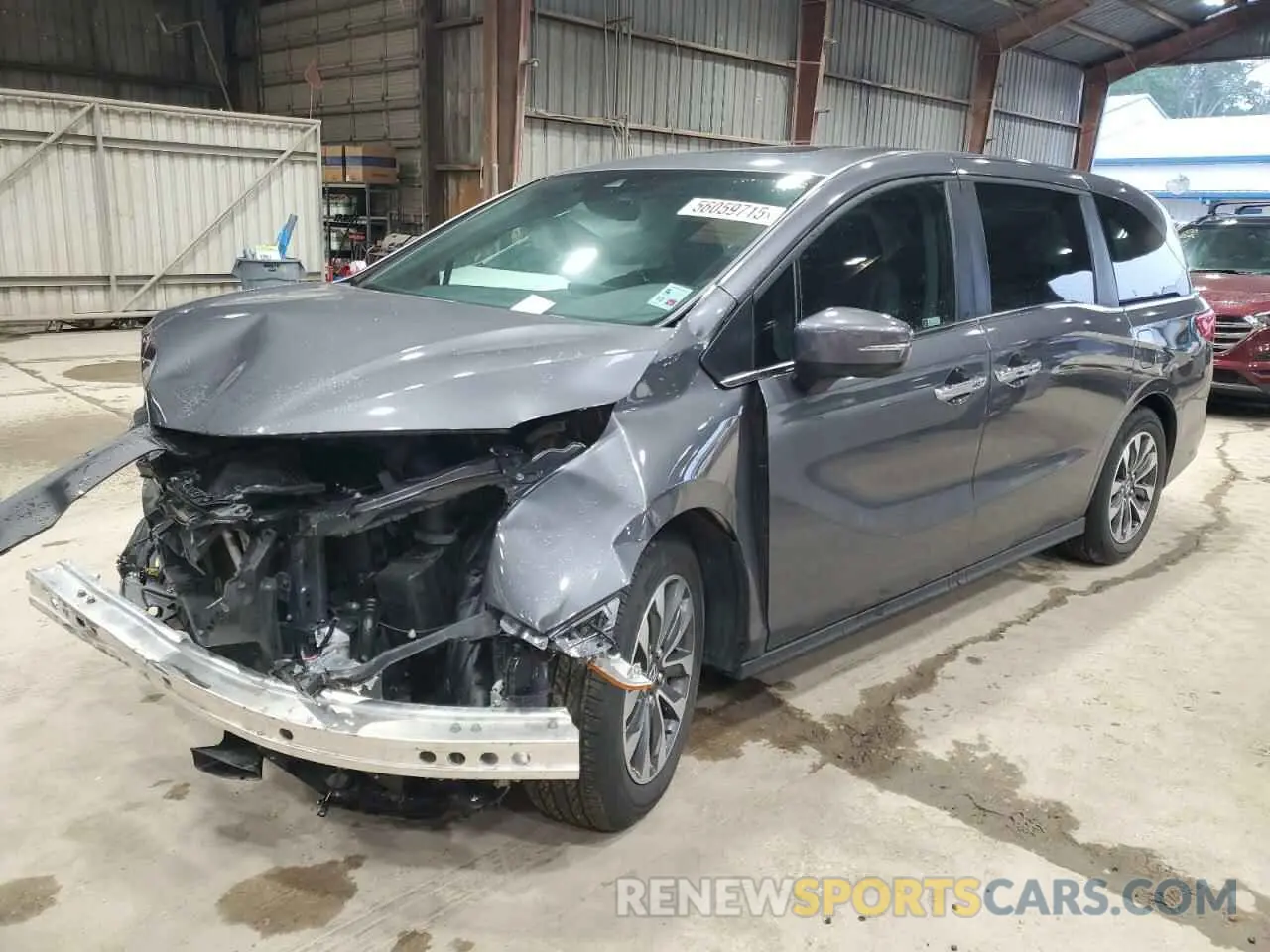 1 Photograph of a damaged car 5FNRL6H63RB009705 HONDA All Models 2024