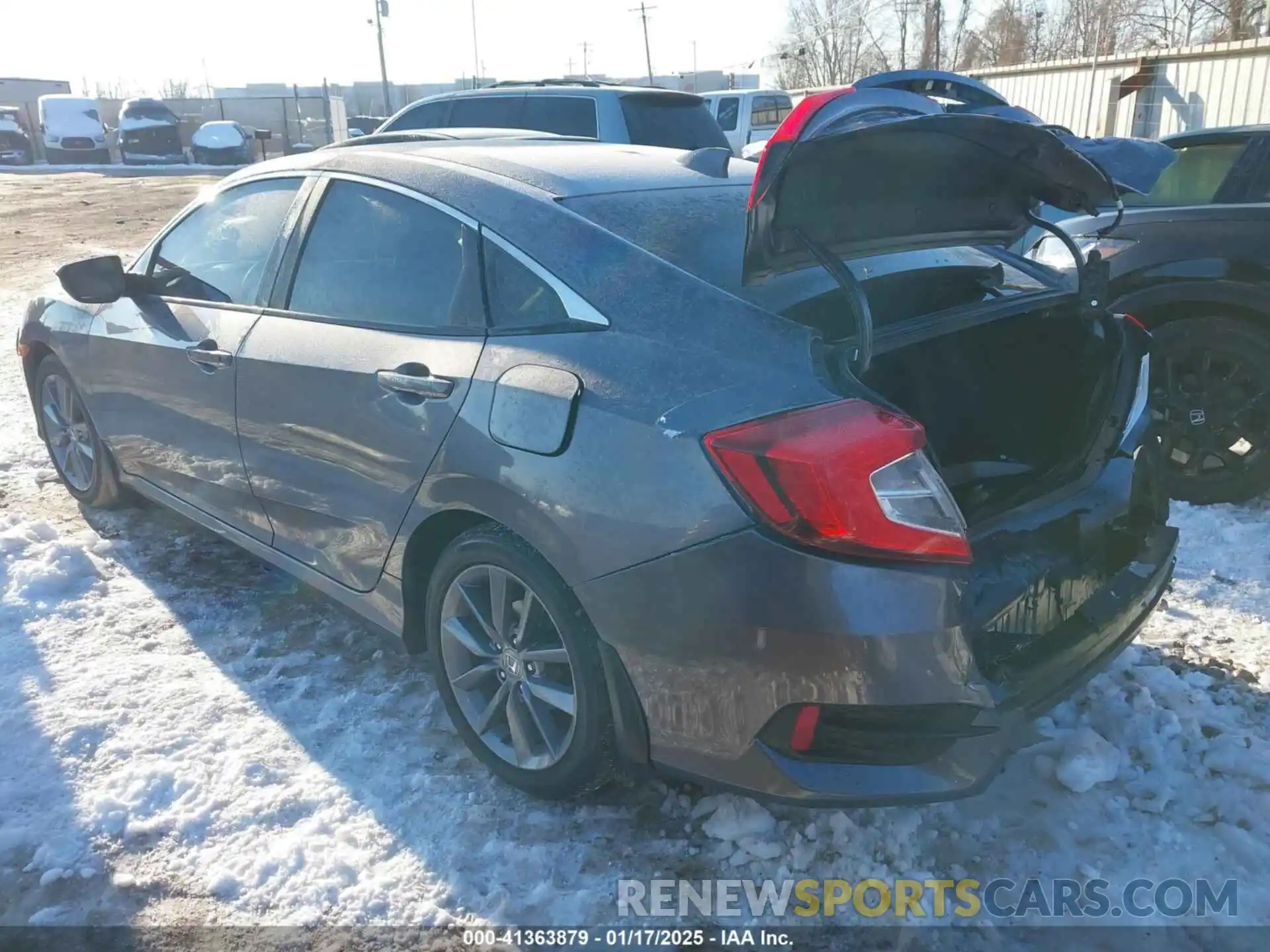 3 Photograph of a damaged car 19XFC1F30KE007081 HONDA CIVIC 2019