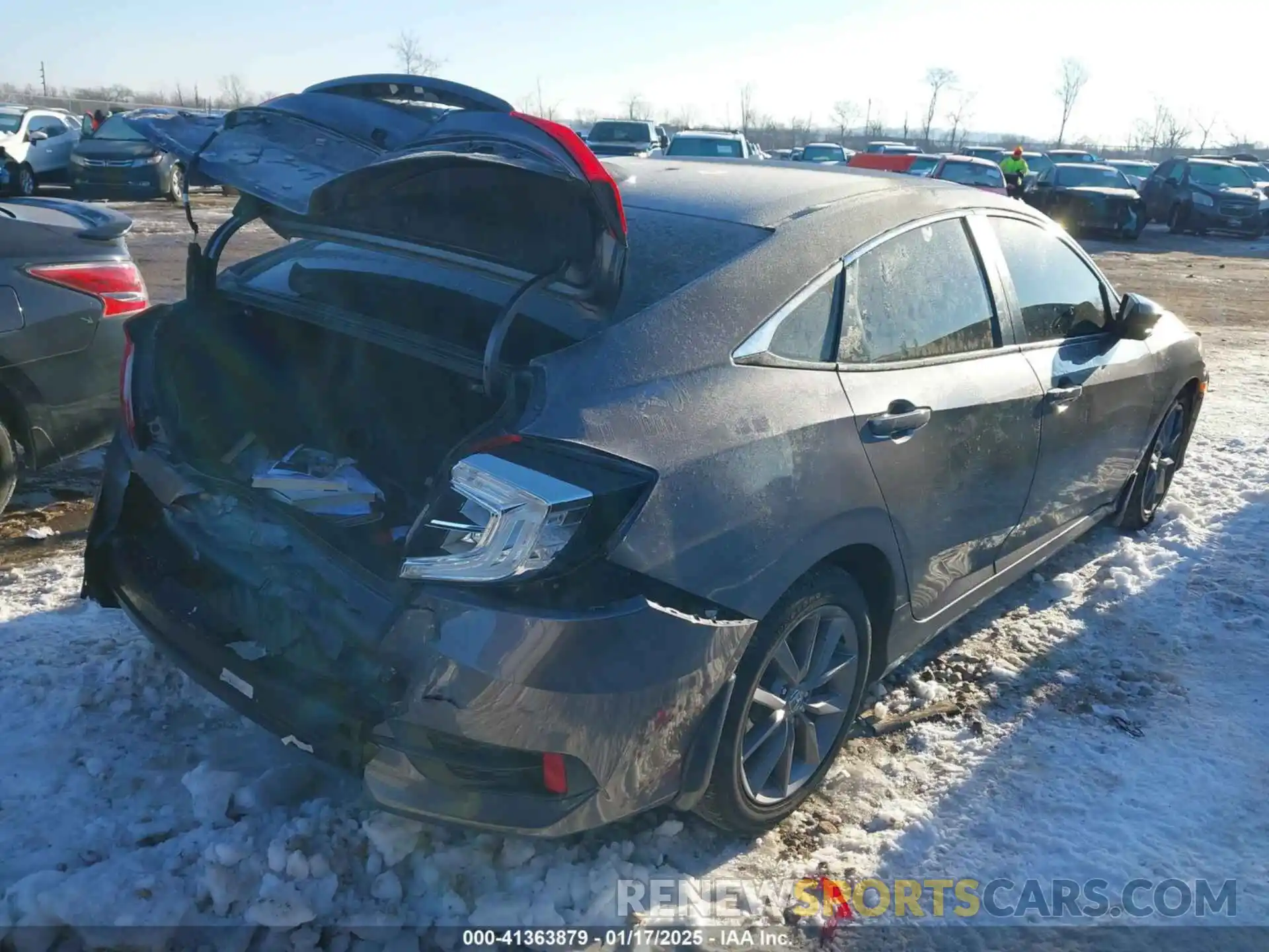 4 Photograph of a damaged car 19XFC1F30KE007081 HONDA CIVIC 2019