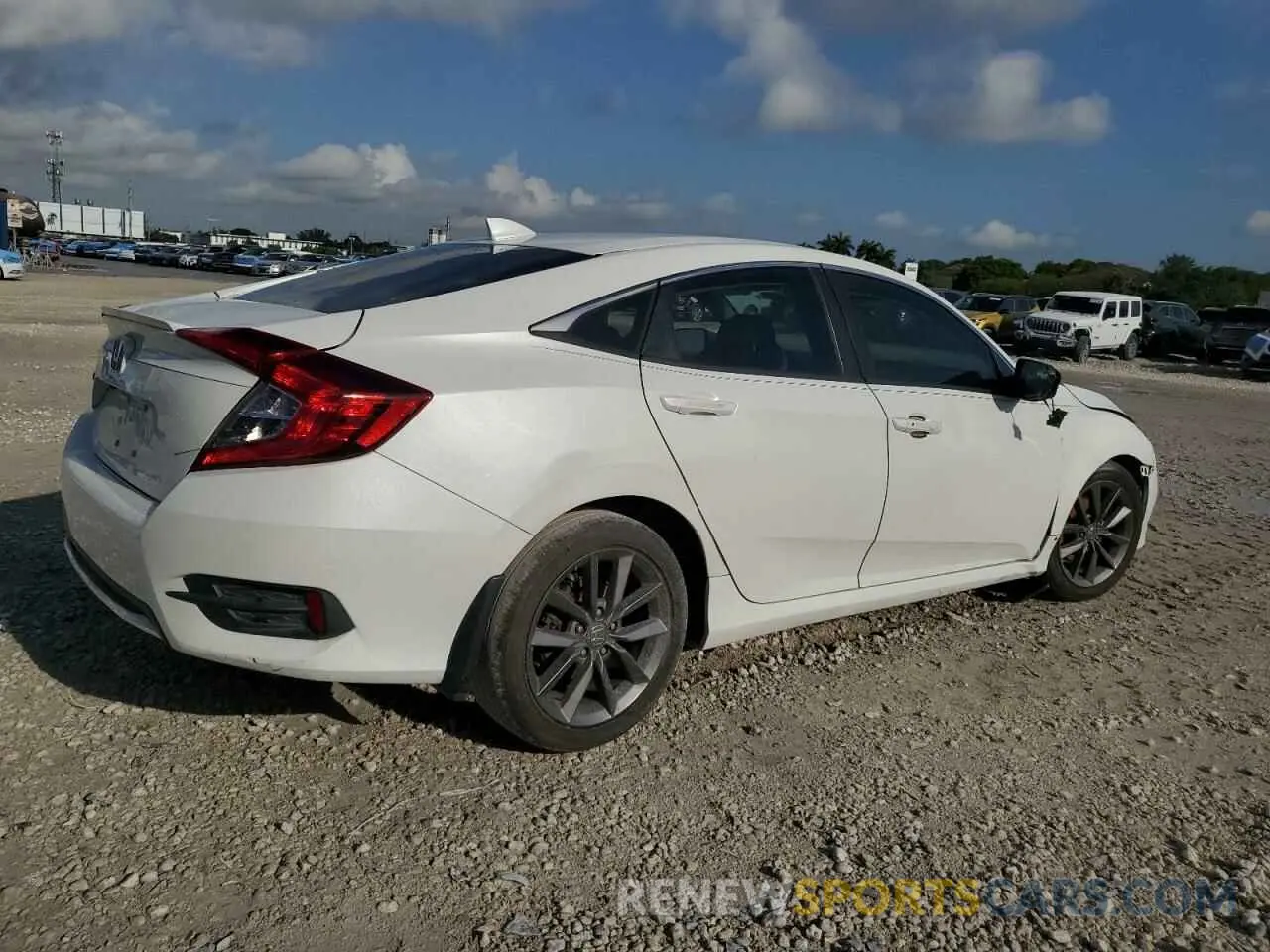 3 Photograph of a damaged car 19XFC1F30KE208270 HONDA CIVIC 2019