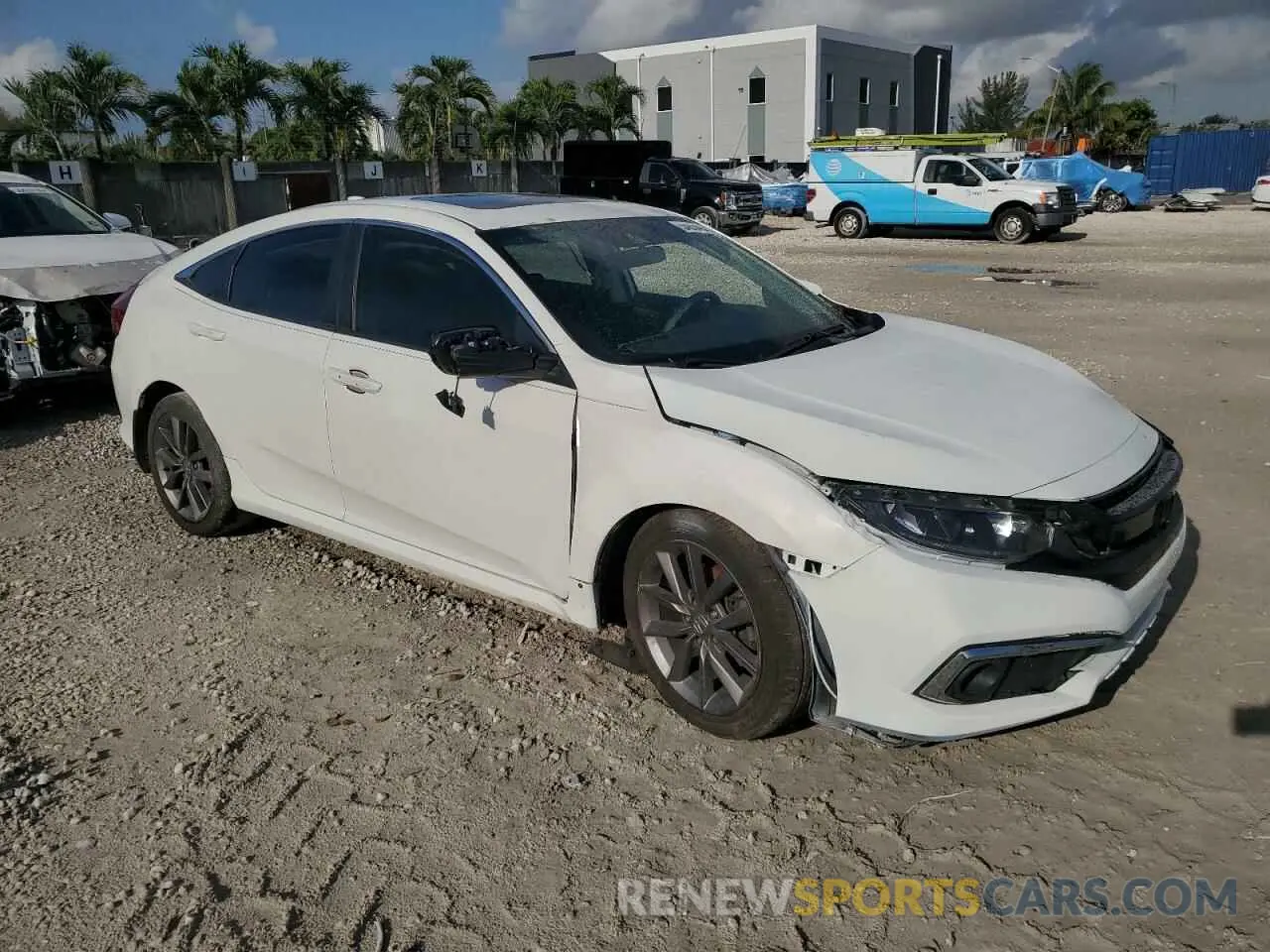 4 Photograph of a damaged car 19XFC1F30KE208270 HONDA CIVIC 2019
