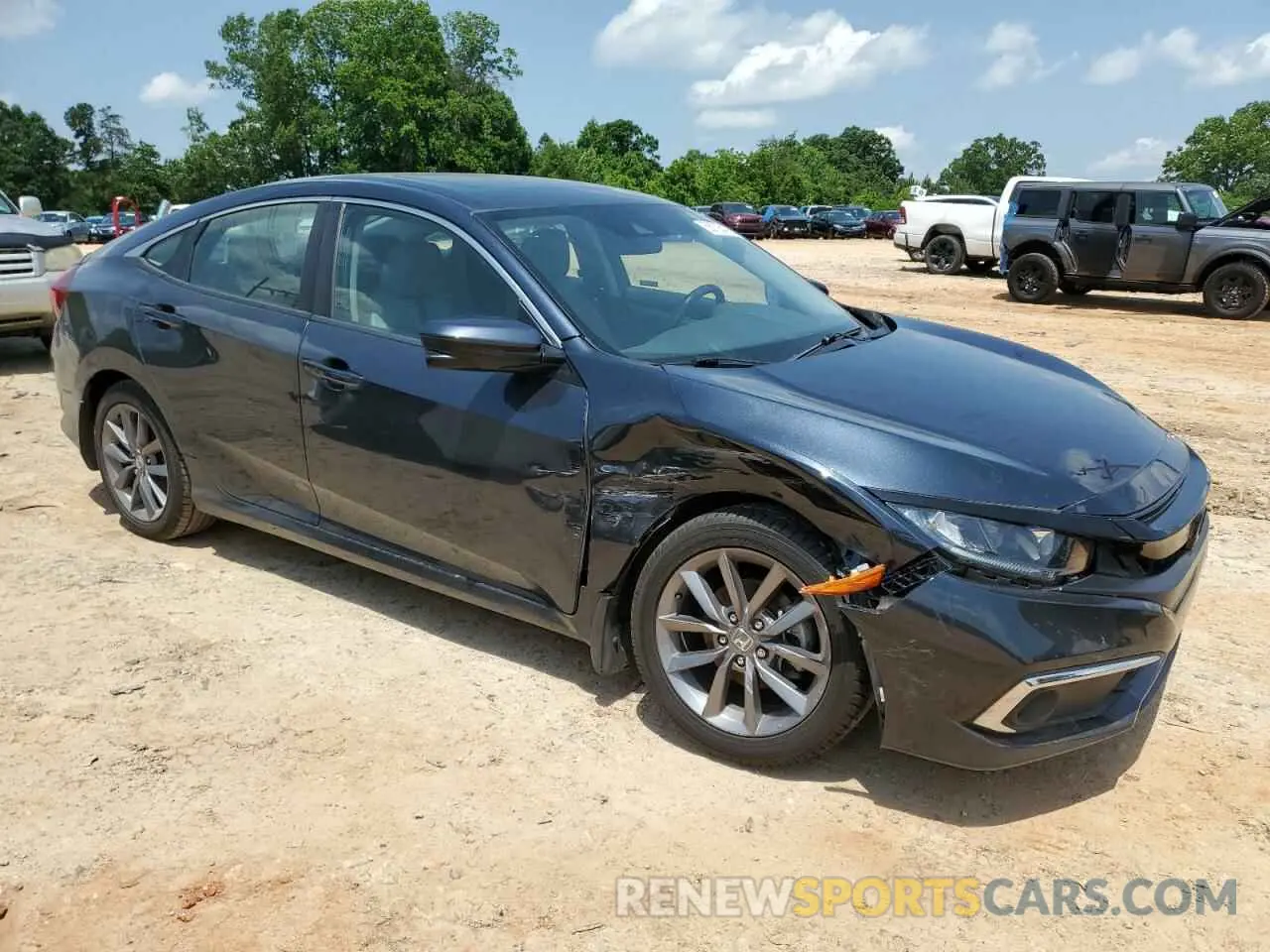 4 Photograph of a damaged car 19XFC1F31KE011849 HONDA CIVIC 2019