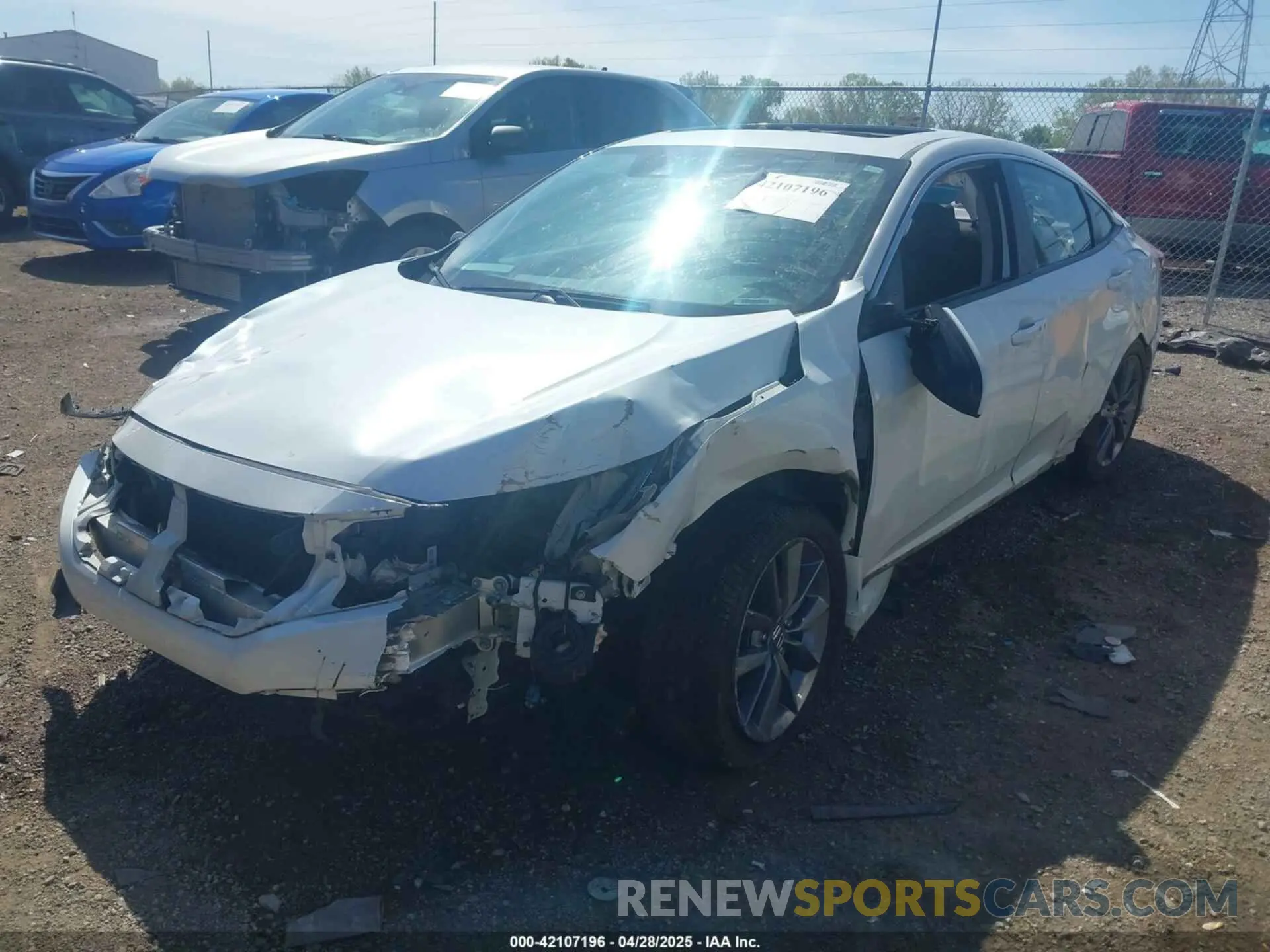 6 Photograph of a damaged car 19XFC1F31KE014525 HONDA CIVIC 2019