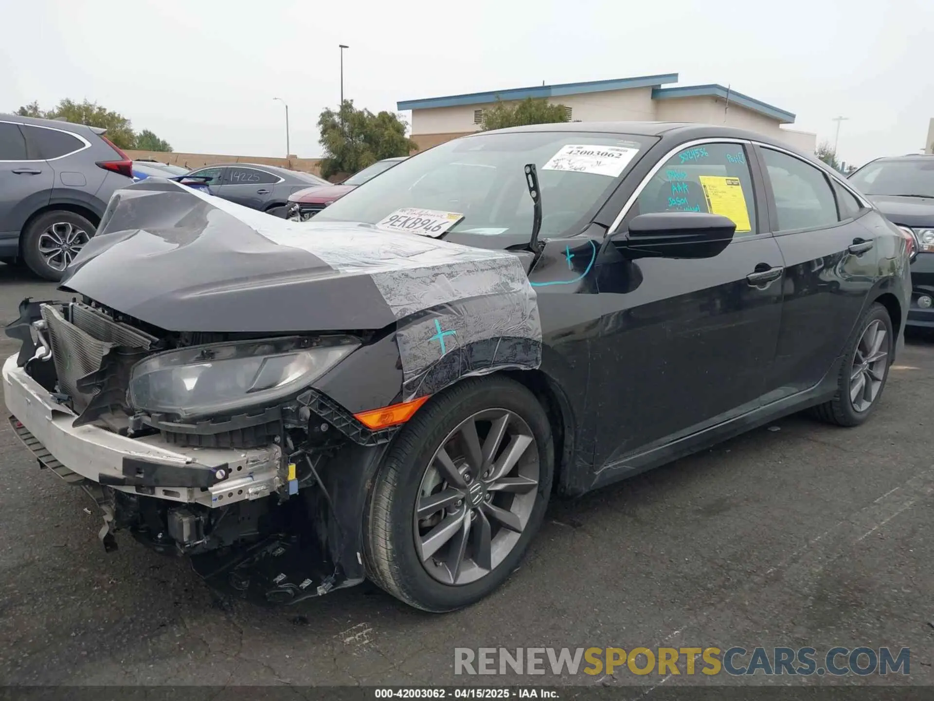2 Photograph of a damaged car 19XFC1F31KE216118 HONDA CIVIC 2019