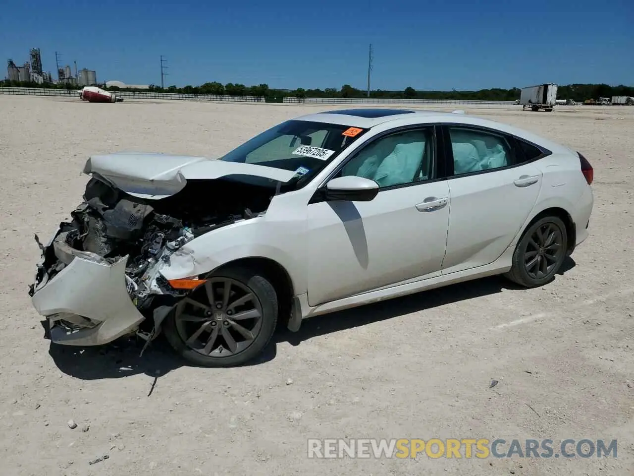 1 Photograph of a damaged car 19XFC1F32KE002190 HONDA CIVIC 2019