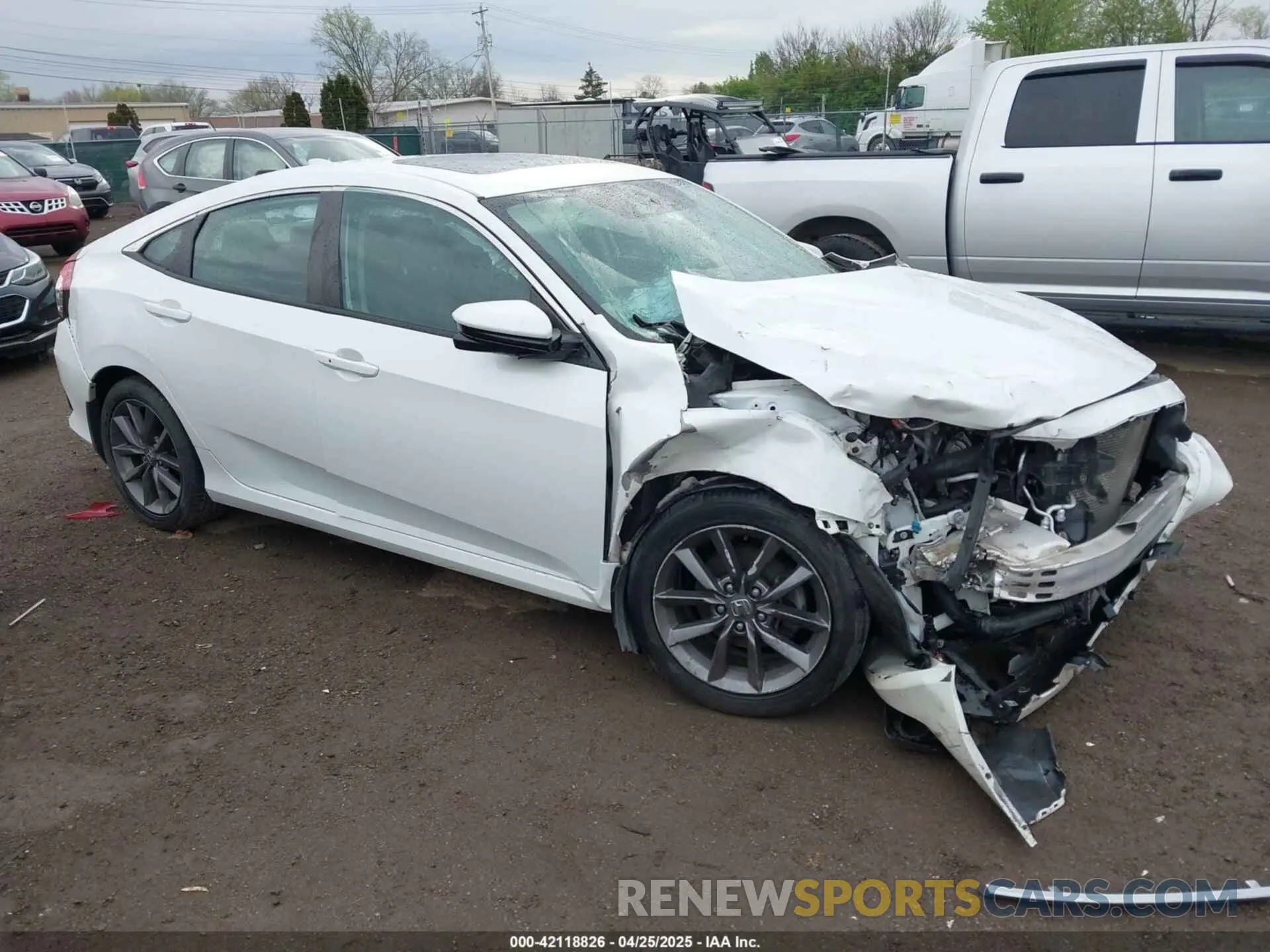1 Photograph of a damaged car 19XFC1F32KE020124 HONDA CIVIC 2019