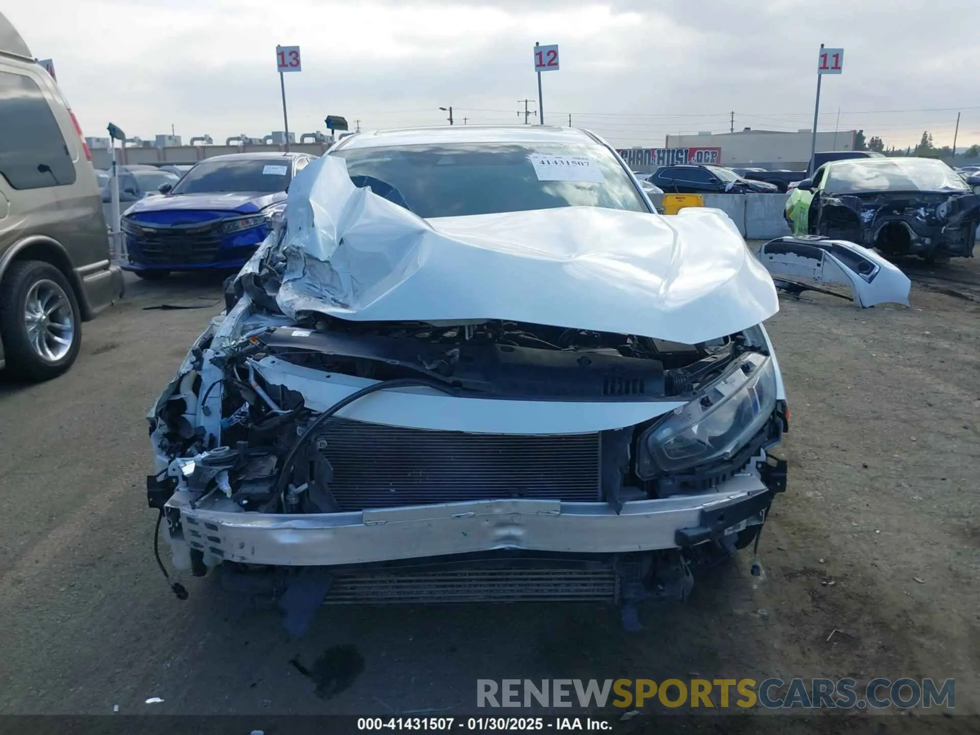 13 Photograph of a damaged car 19XFC1F32KE202700 HONDA CIVIC 2019