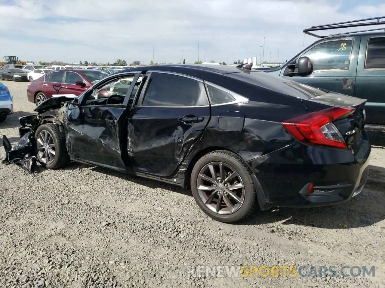 2 Photograph of a damaged car 19XFC1F32KE204026 HONDA CIVIC 2019