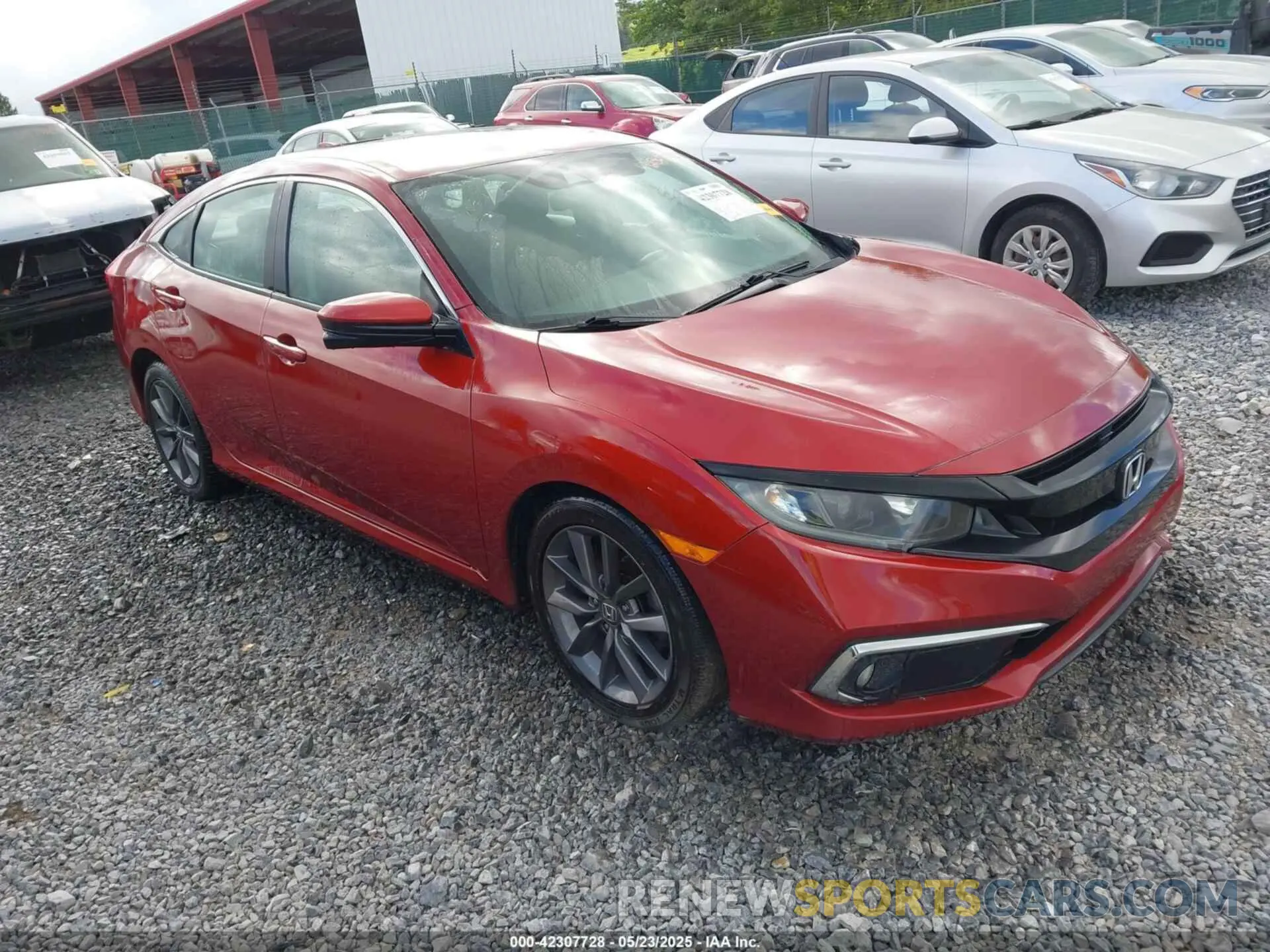 1 Photograph of a damaged car 19XFC1F33KE000402 HONDA CIVIC 2019