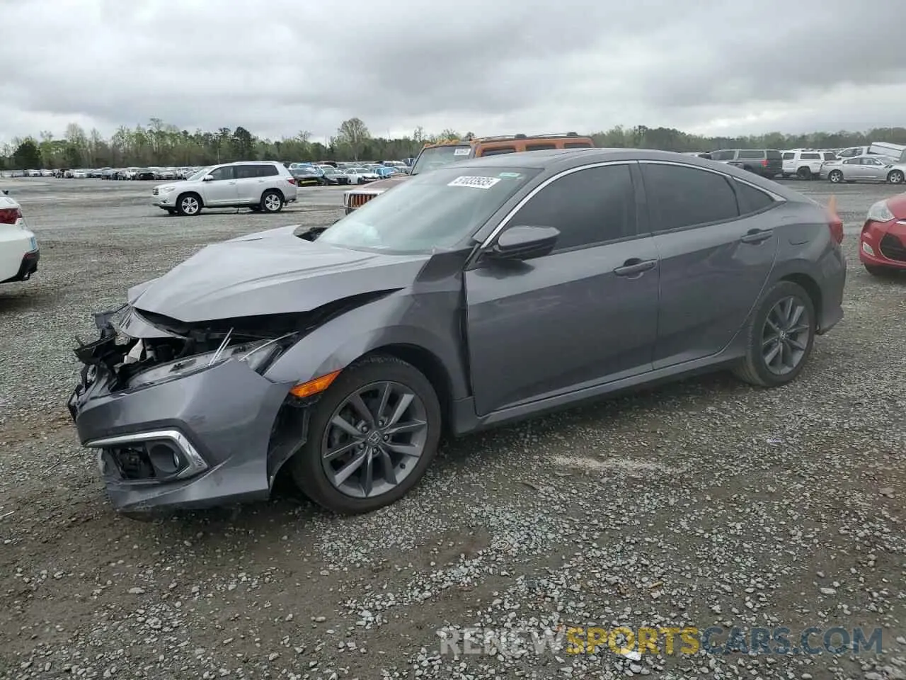1 Photograph of a damaged car 19XFC1F33KE202821 HONDA CIVIC 2019