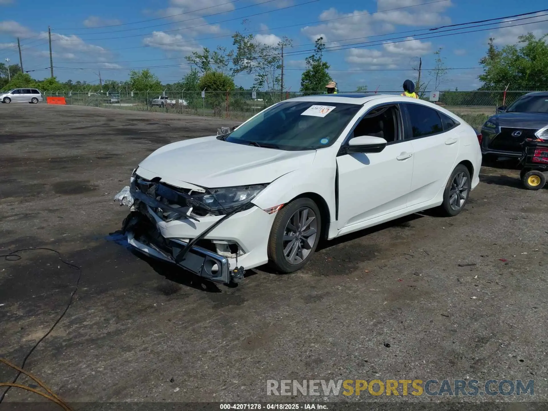 2 Photograph of a damaged car 19XFC1F34KE003597 HONDA CIVIC 2019