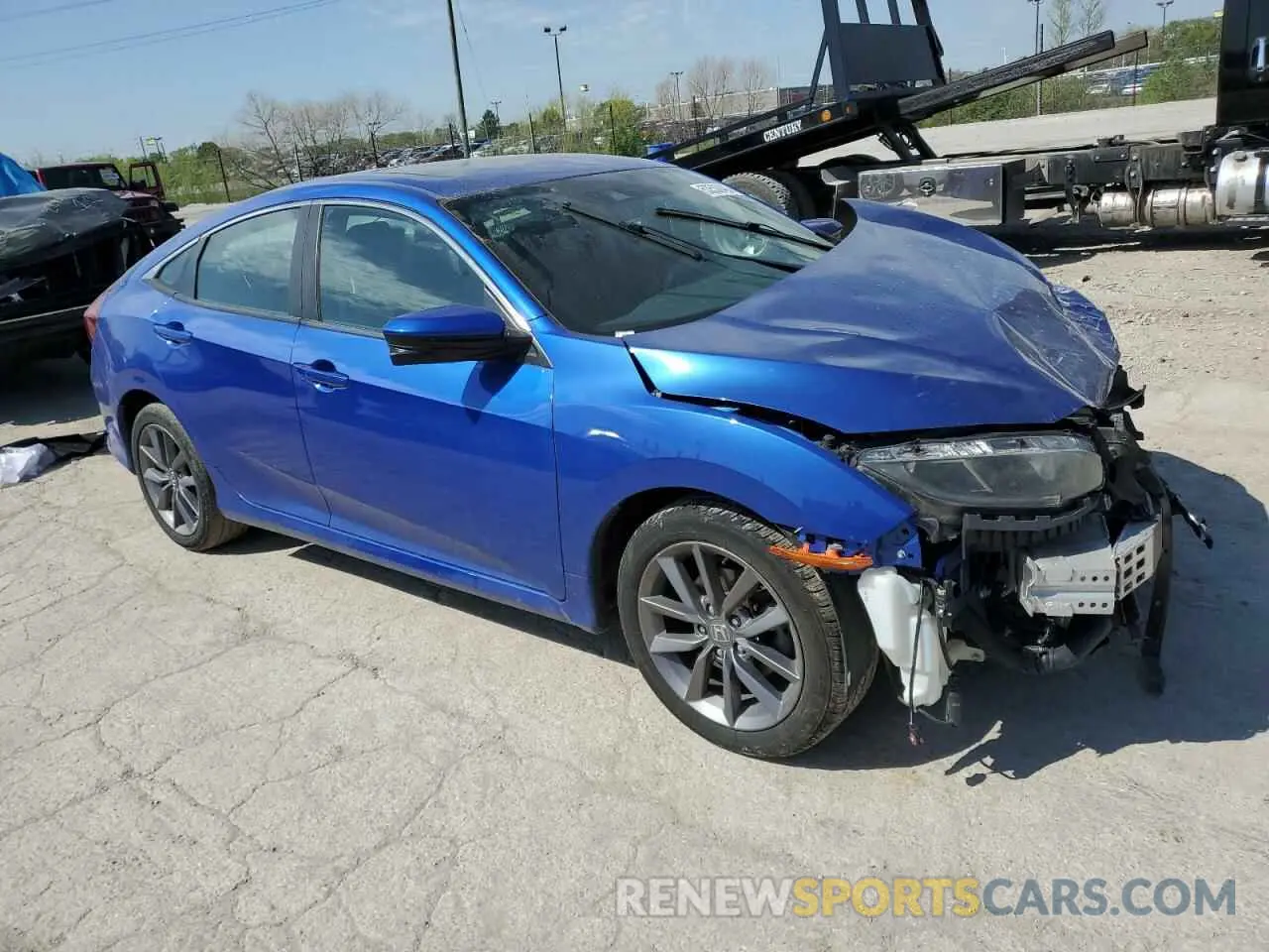 4 Photograph of a damaged car 19XFC1F34KE017631 HONDA CIVIC 2019